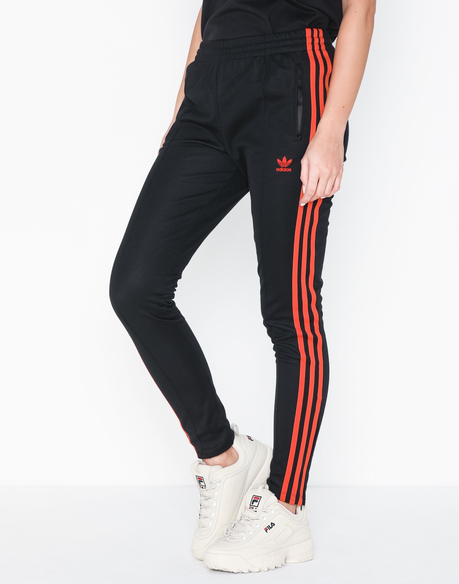 adidas blue sst track pants