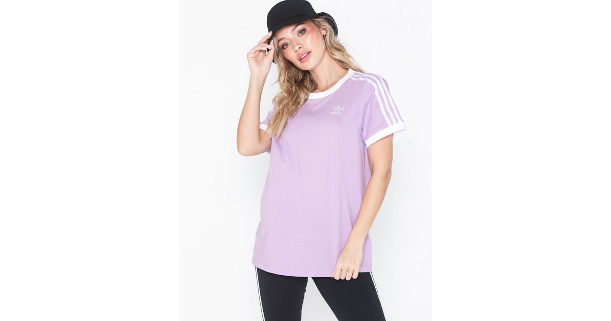 Buy Adidas Originals 3 STRIPES TEE - Purple | Nelly.com