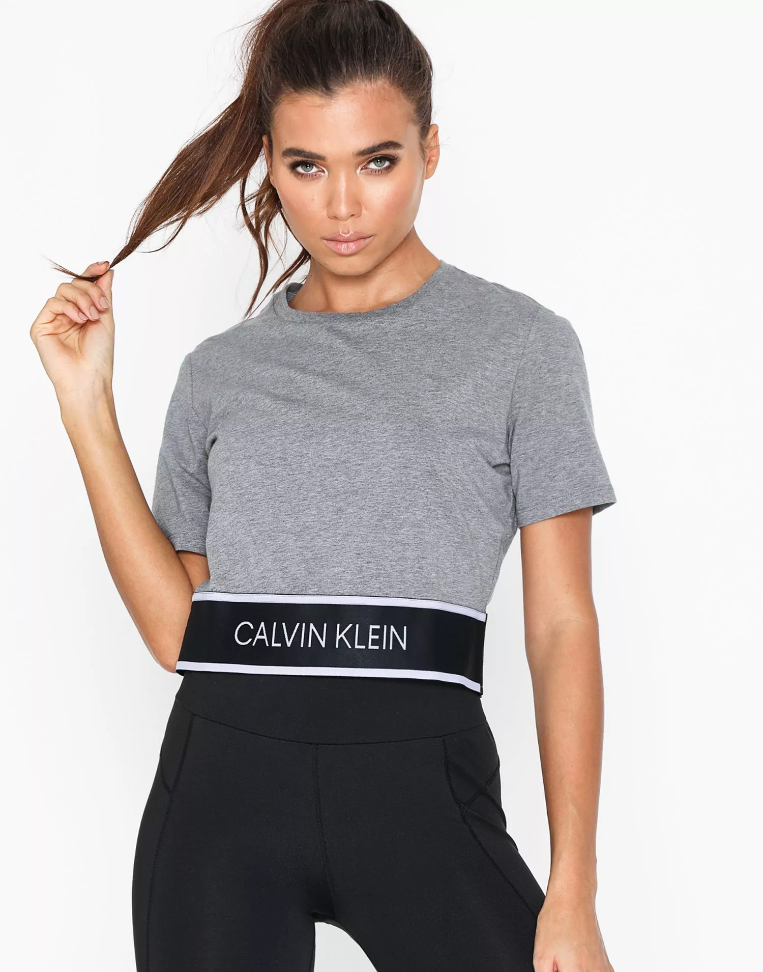 Calvin Klein - cropped gym t-shirt - women - dstore online