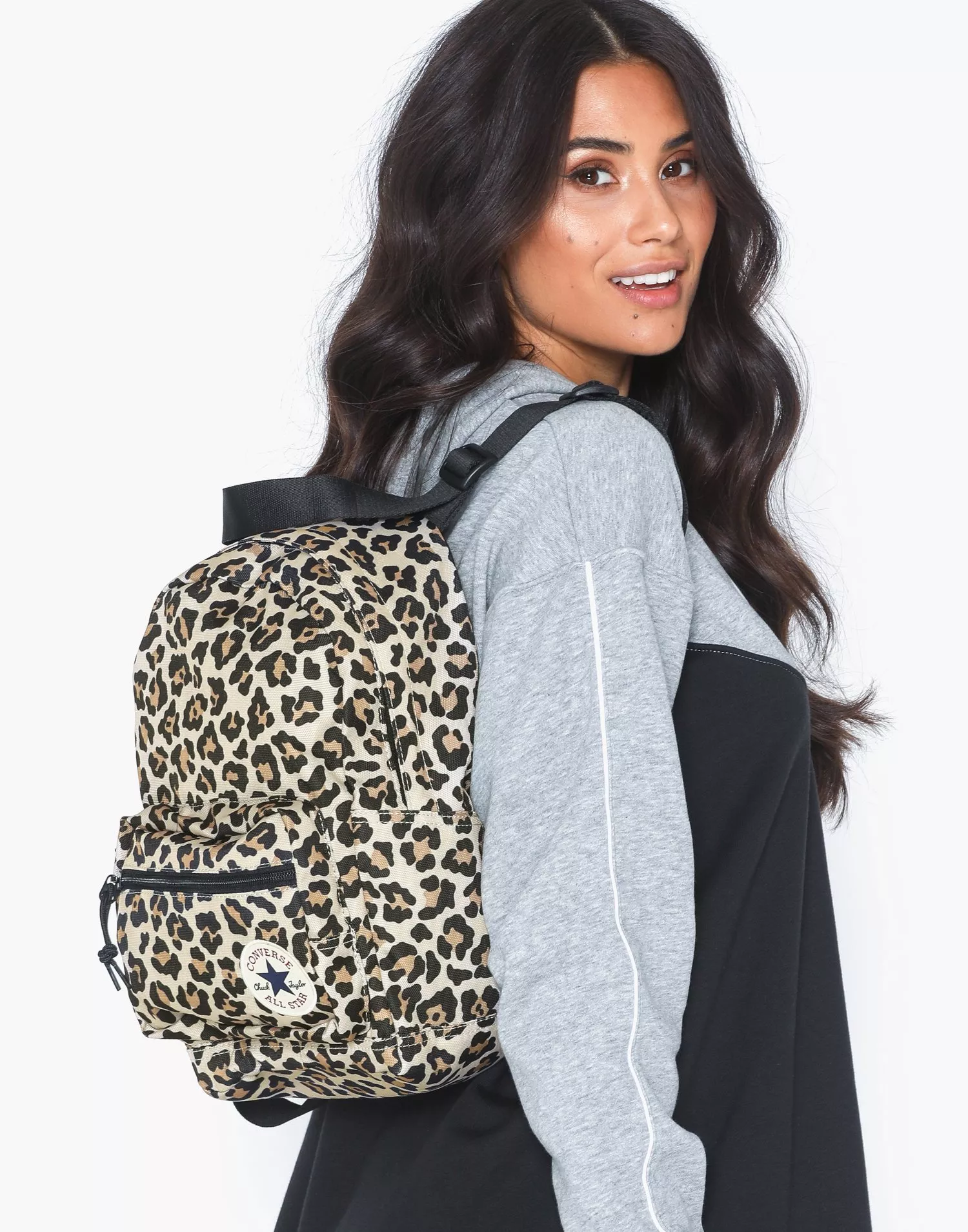 Converse leopard deals print backpack