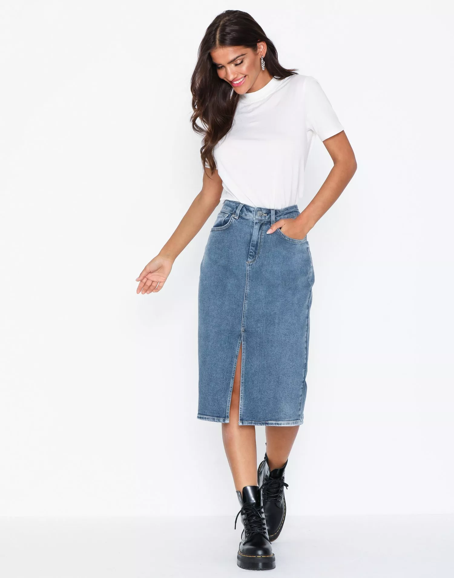 Hush denim hotsell pencil skirt