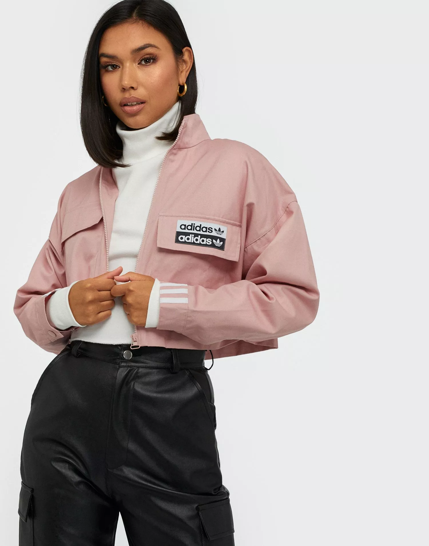 Adidas originals pink outlet jacket