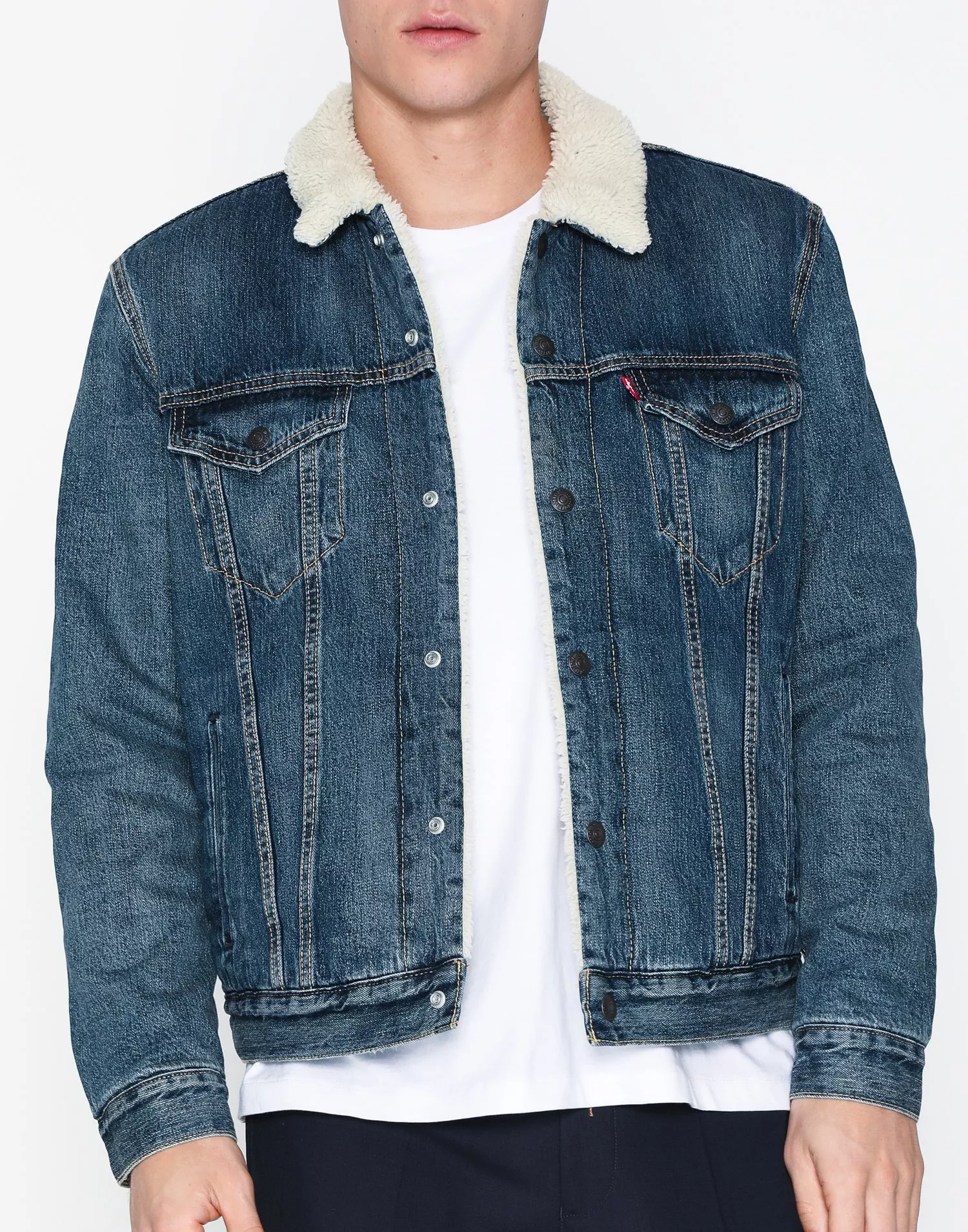 Buy Levi's TYPE 3 SHERPA TRUCKER MAYZE SH - Indigo | NLYMAN