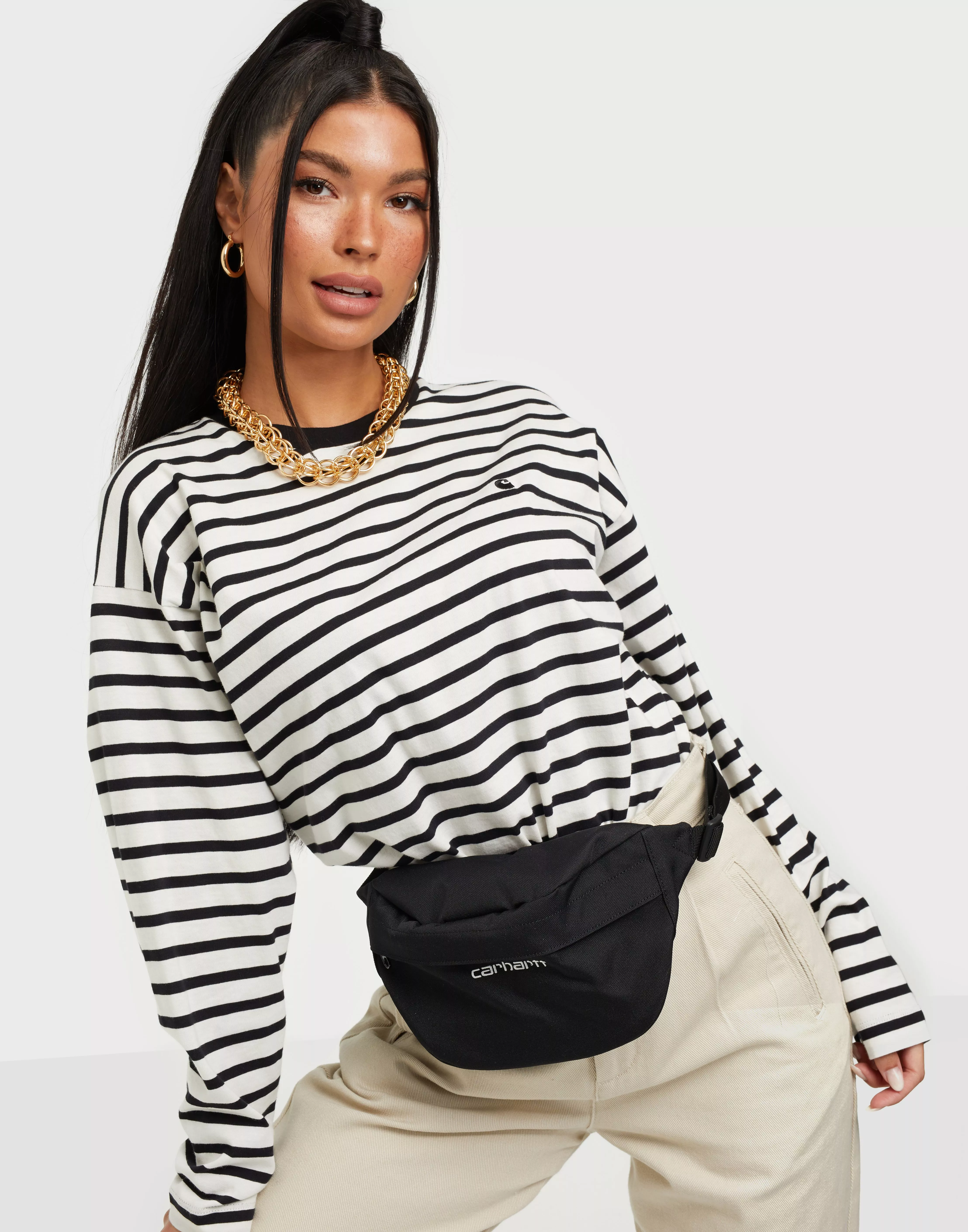 Buy Carhartt WIP Payton Hip Bag Black White Nelly