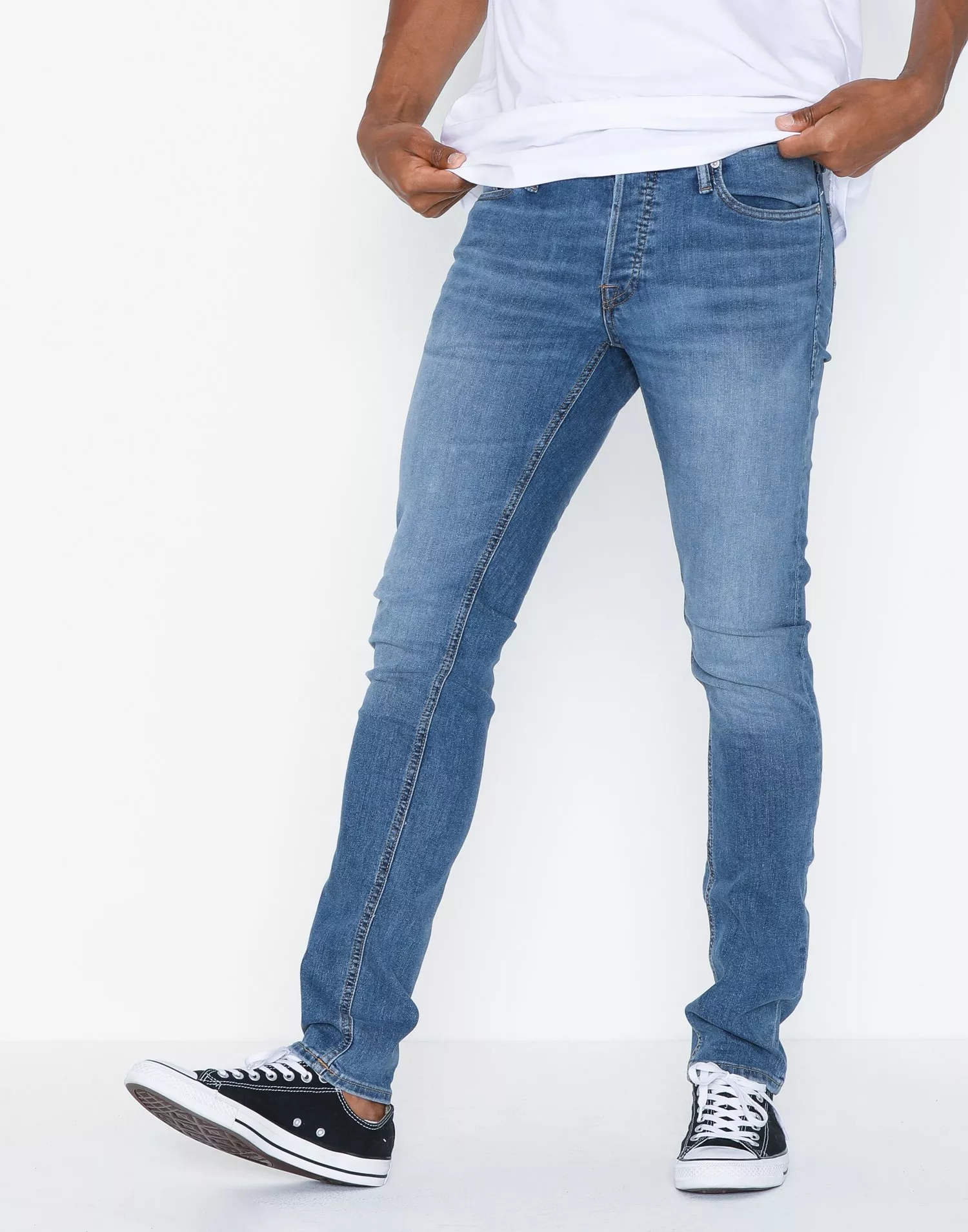 JJIGLENN JJORIGINAL AM 815 Slim fit jeans, Medium Blue