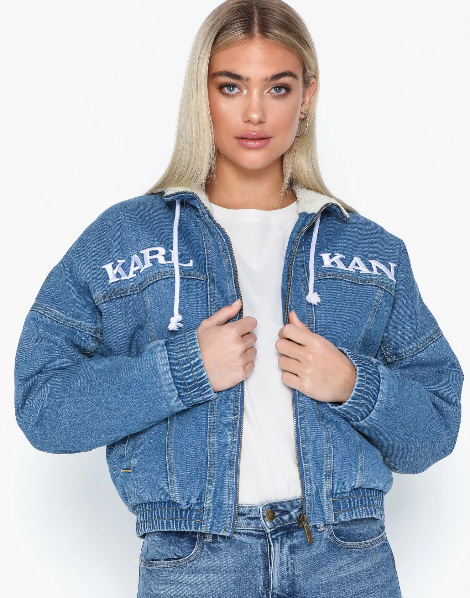 Karl kani denim jacket sale