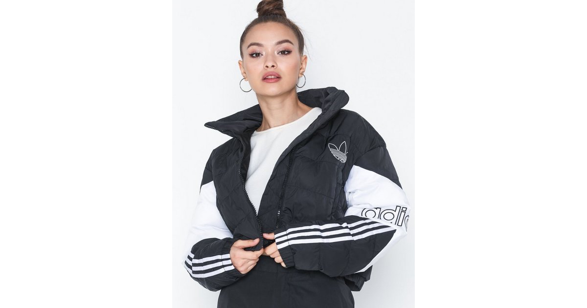 Adidas cropped puffer deals jacket