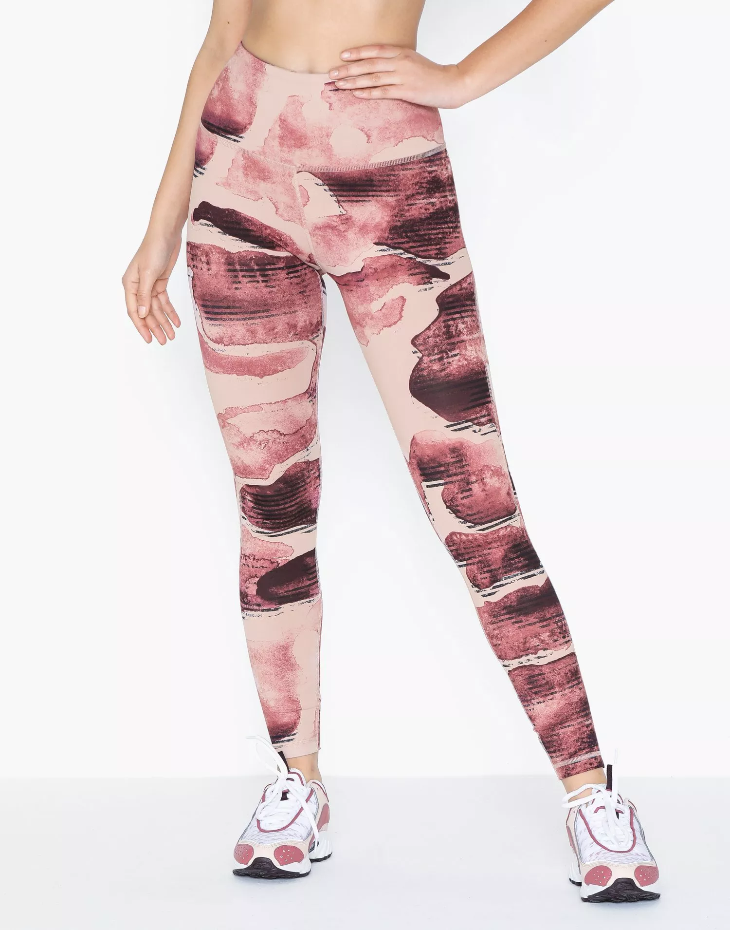 Reebok Yoga Lux Bold High Rise Clouded Camo Tight Pink