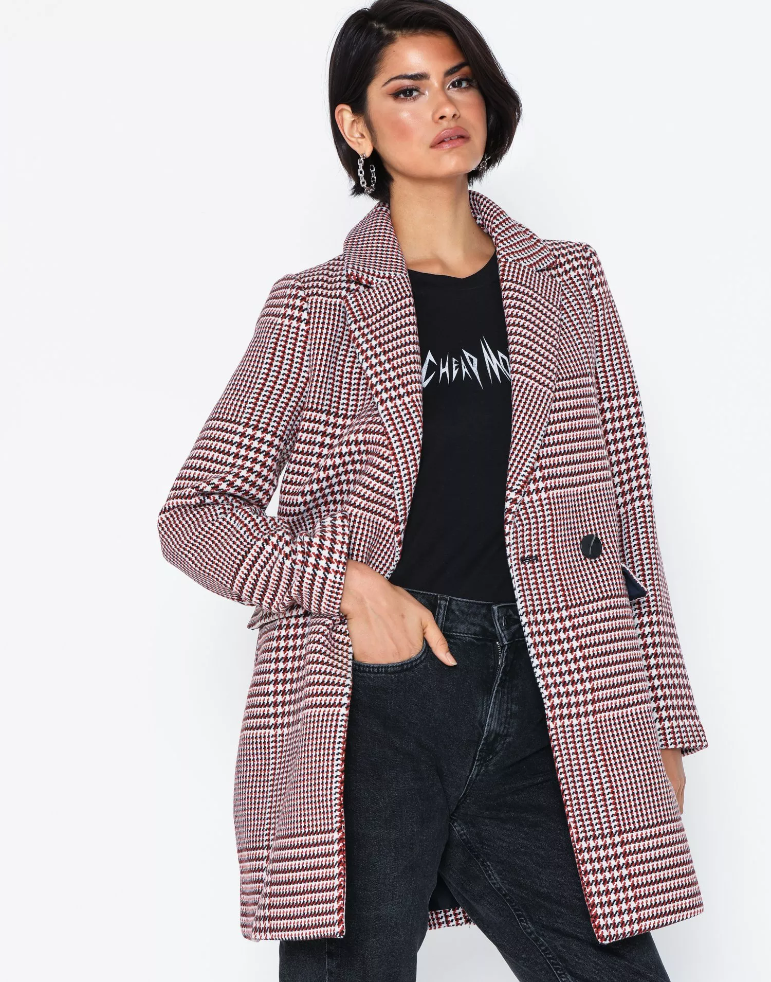 Only sale check coat