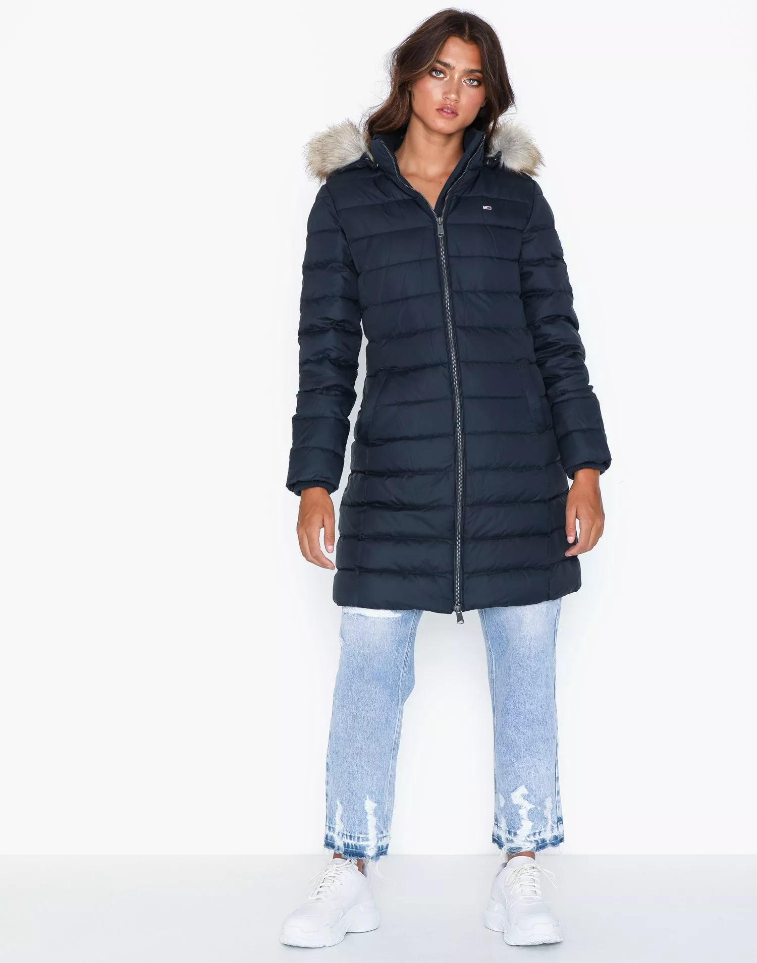 Tommy jeans tjw essential hooded best sale down coat