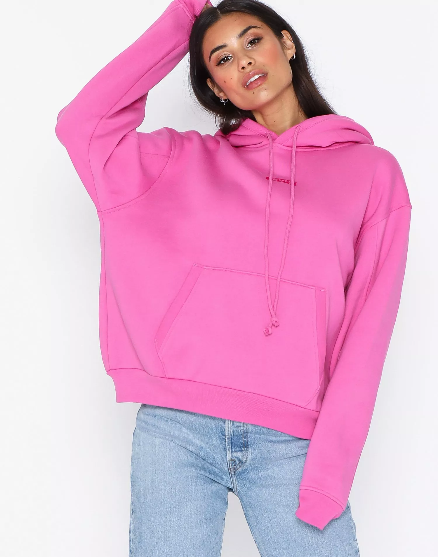 Buy Levi's UNBASIC HOODIE 90S TEXT LOGO H - Pink 