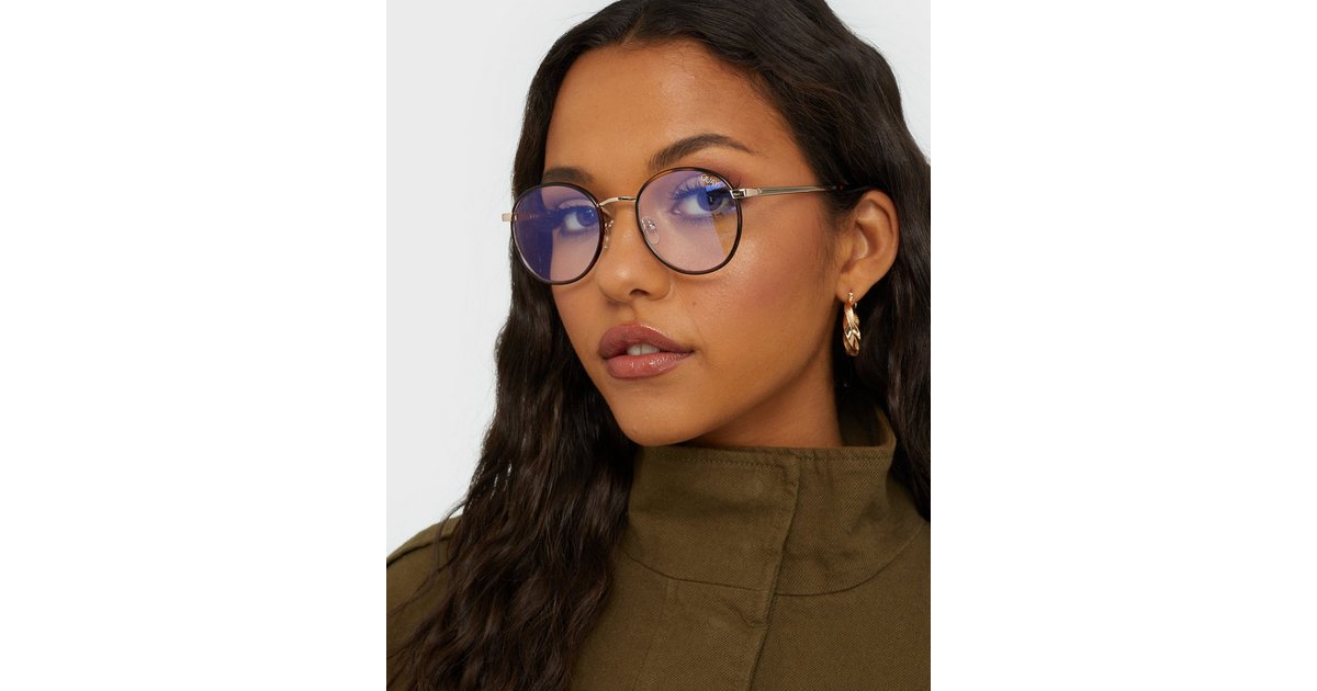 Quay omen blue cheap light glasses