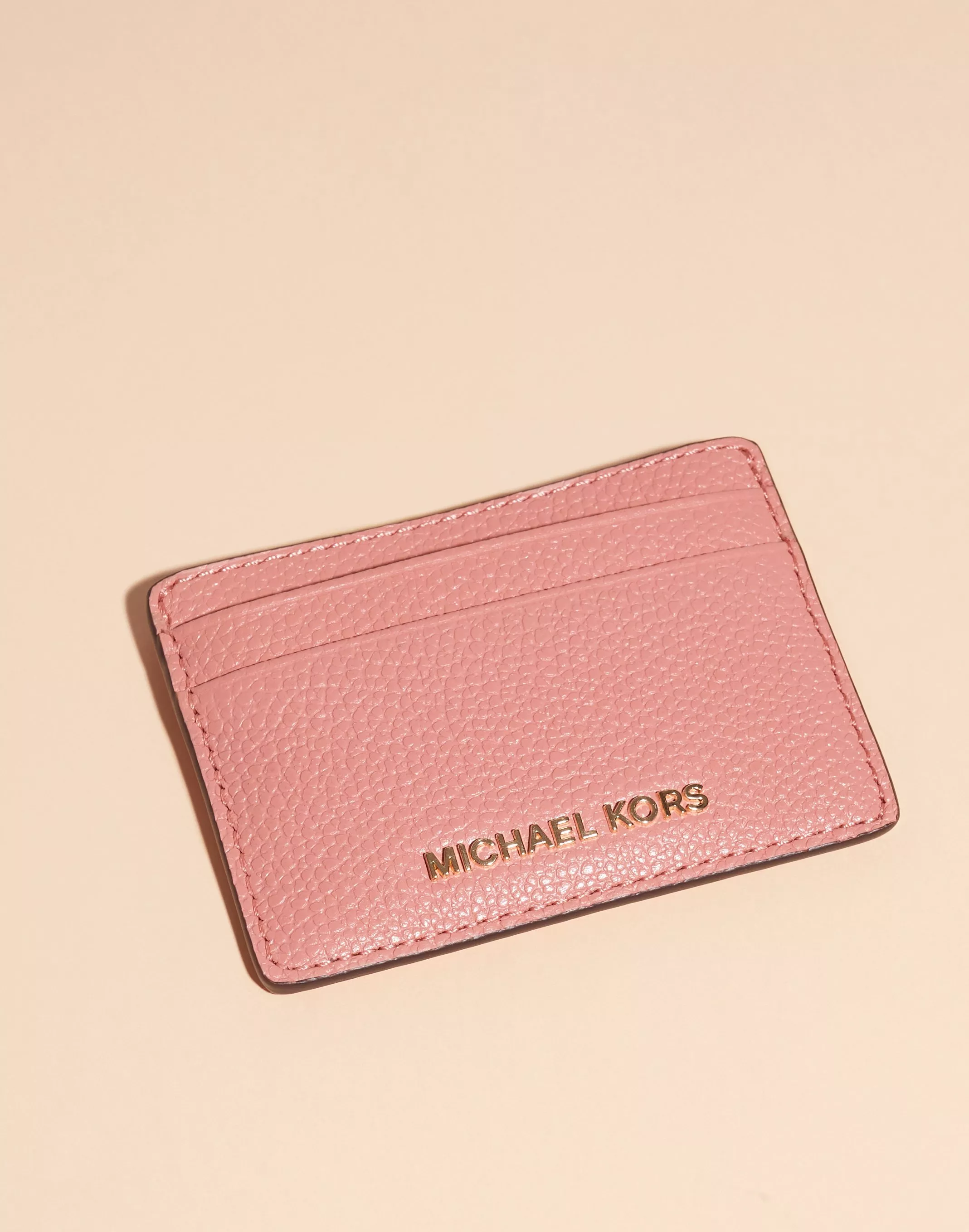 Michael kors pink card hot sale holder