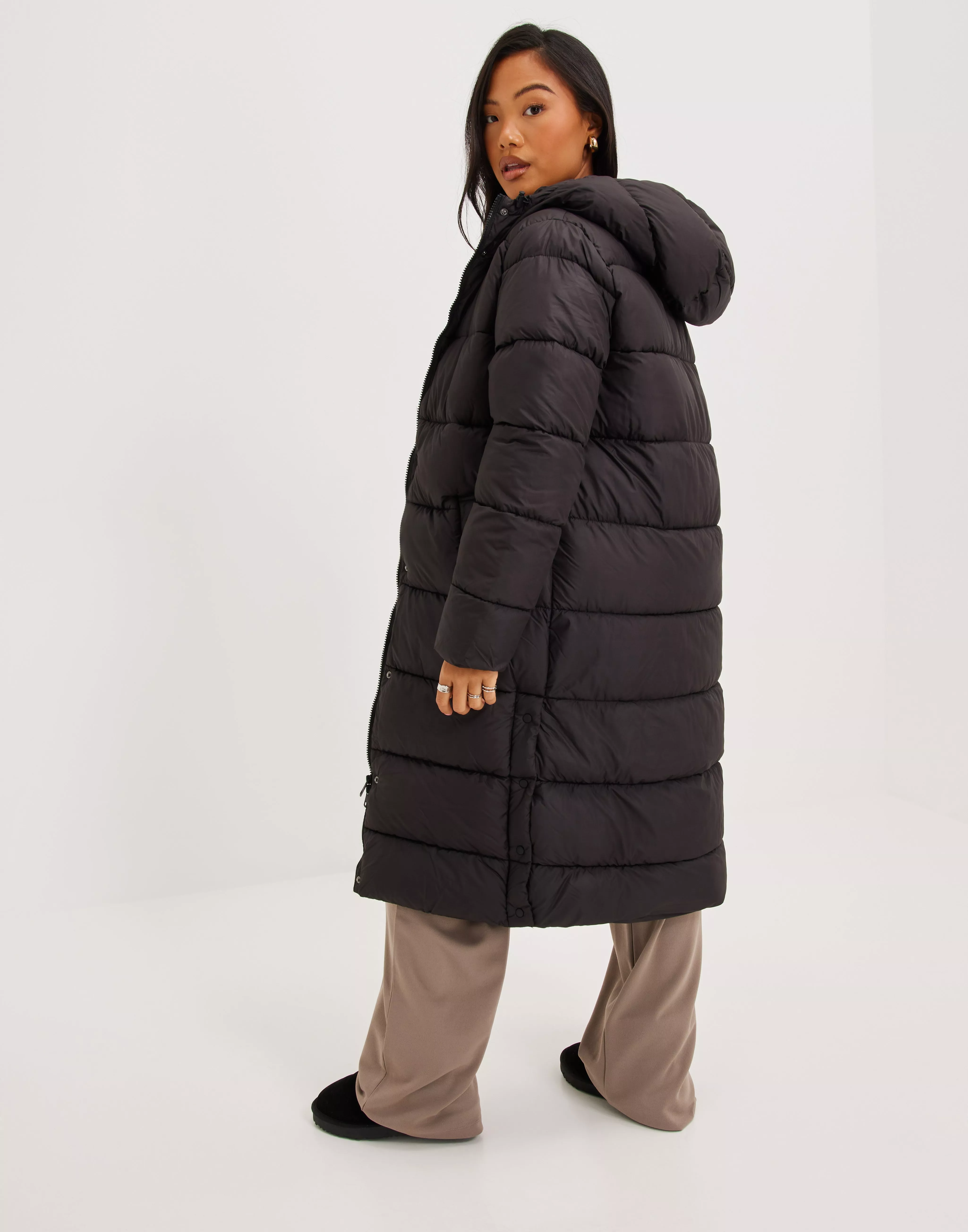 Buy Only ONLCAMMIE LONG QUILTED COAT OTW - Black