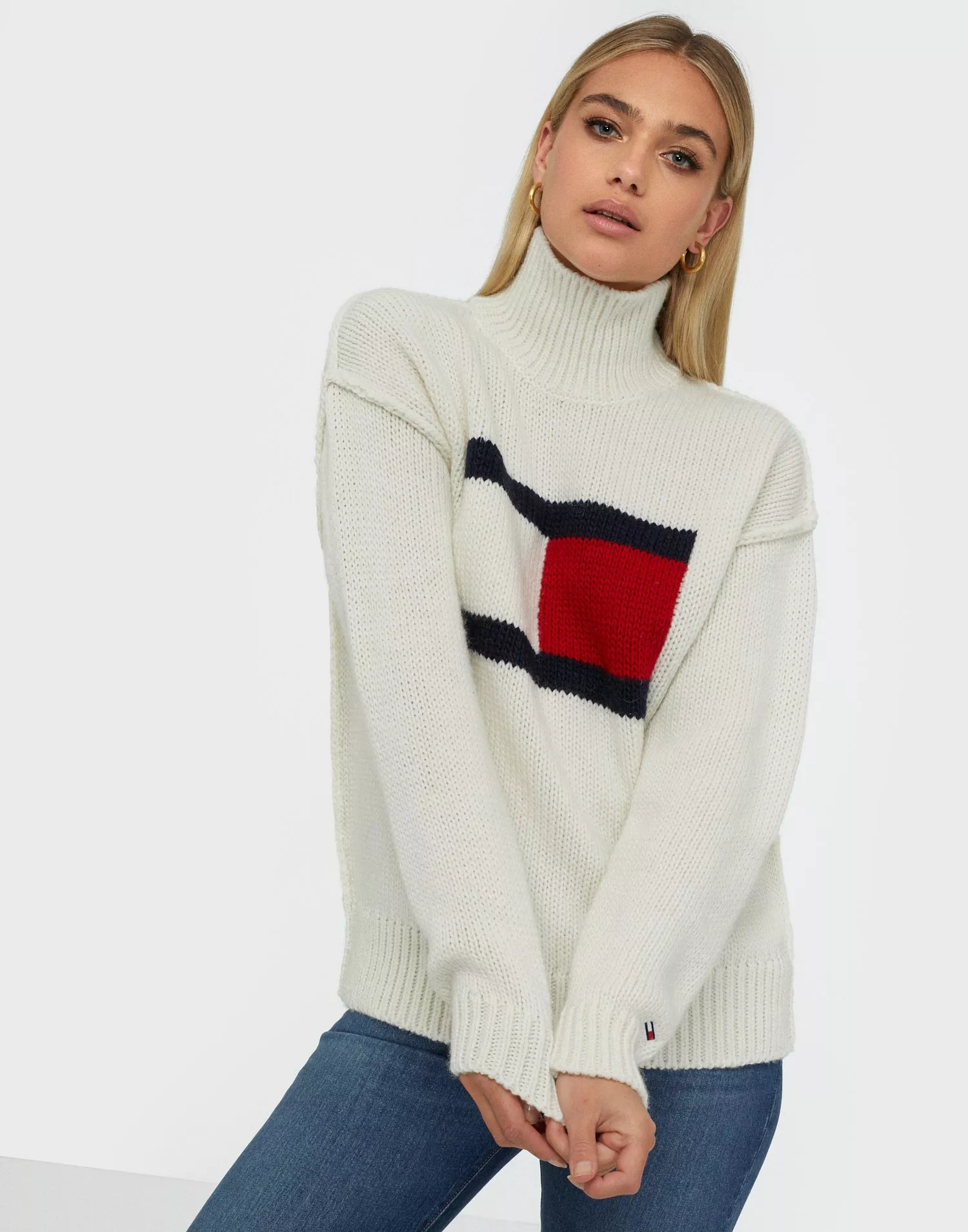 tommy jeans flag sweater