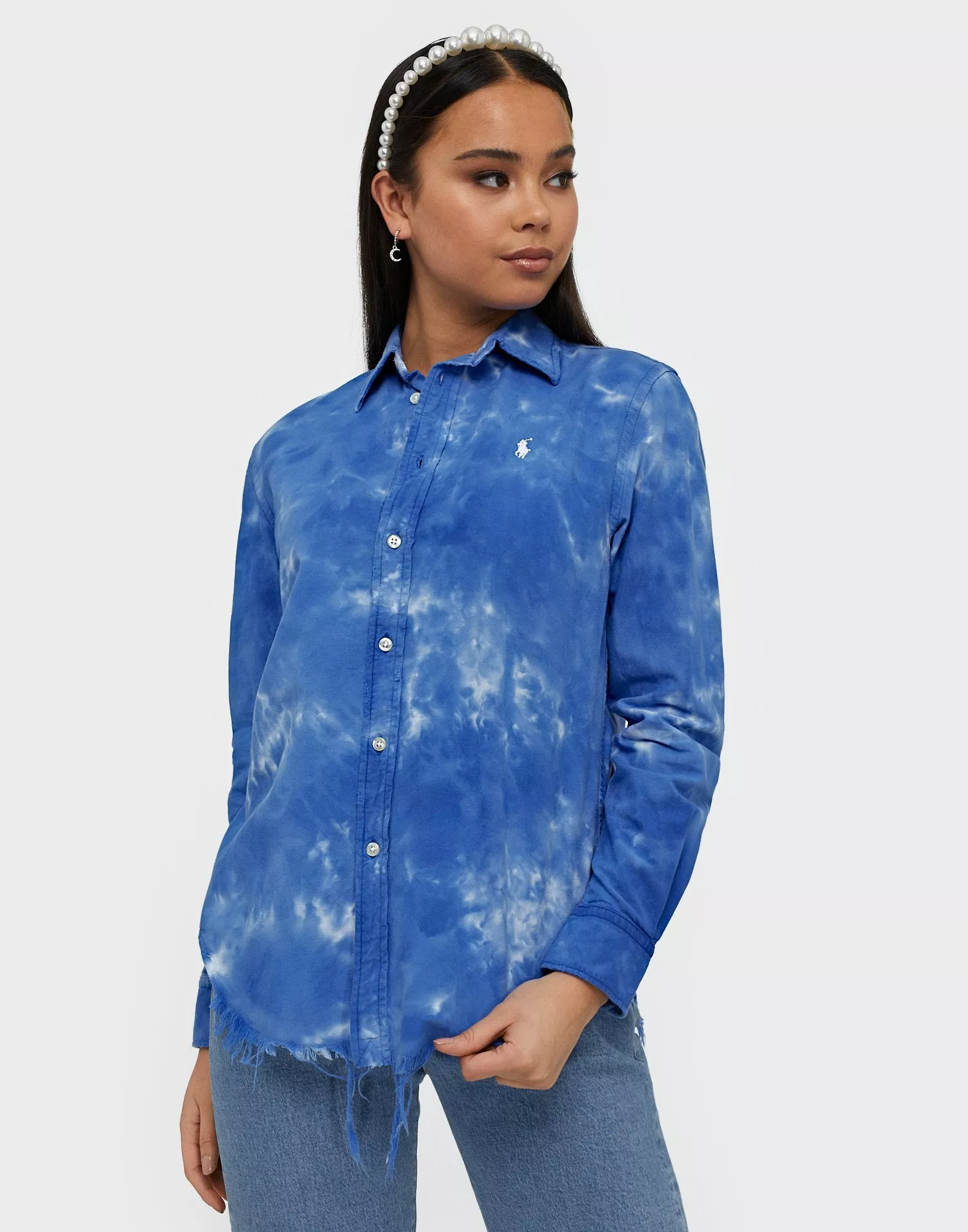 Buy Polo Ralph Lauren TIE-DYE OXFORD SHIRT - Blue 