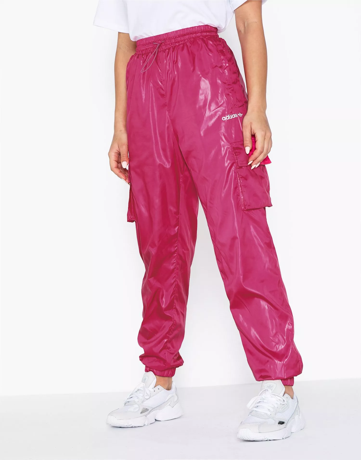 Shiny hot sale adidas pants