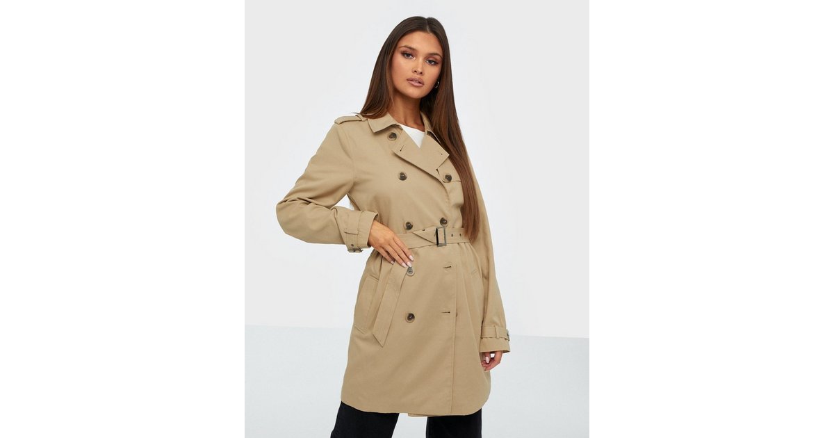 Vila vithree hot sale long trenchcoat