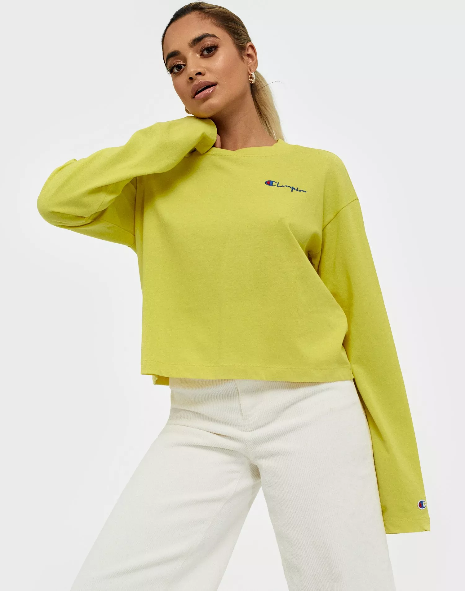 Champion yellow long sleeve sale