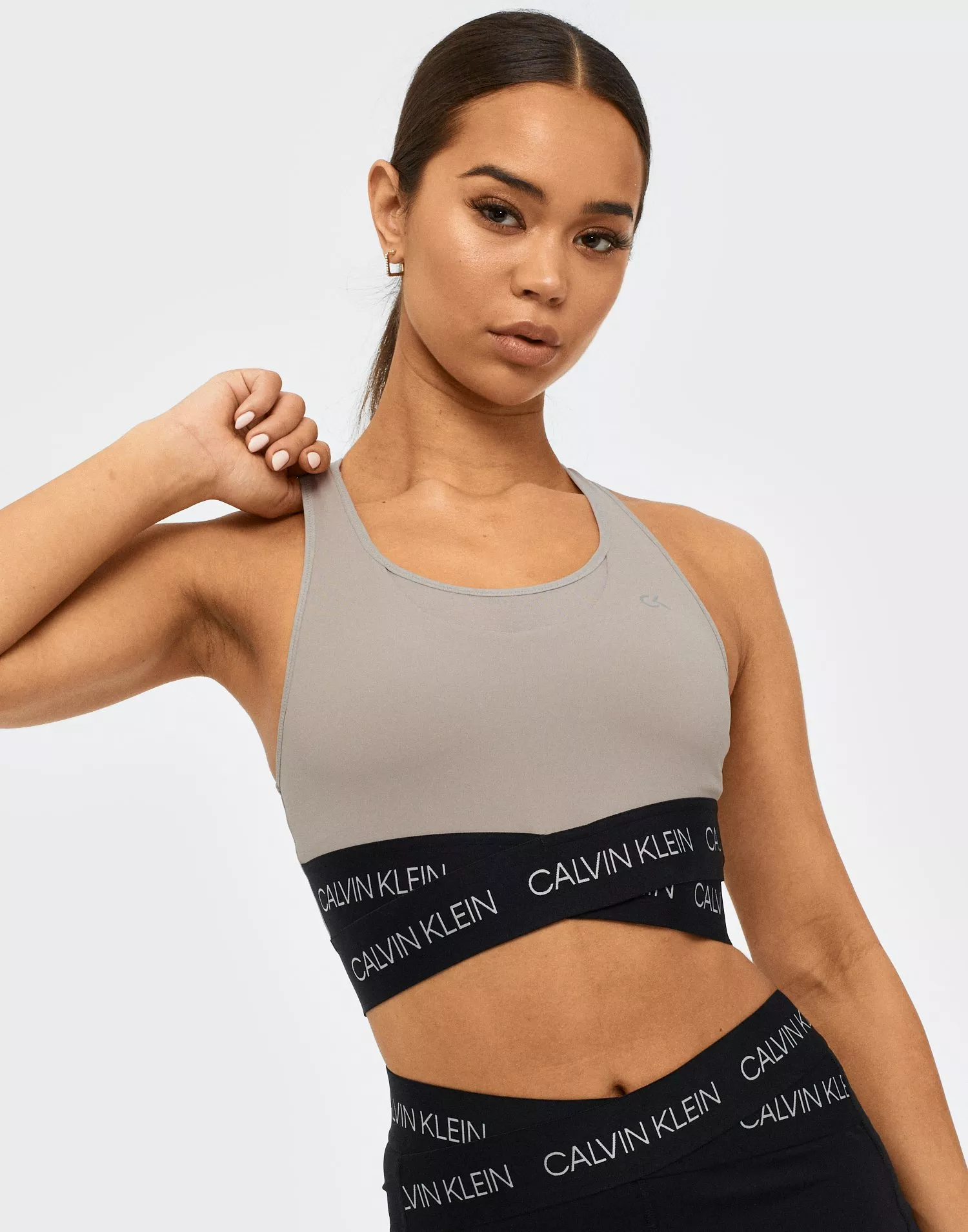 Buy Calvin Klein Performance MEDIUM SUPPORT SPORTS BRA - Brown