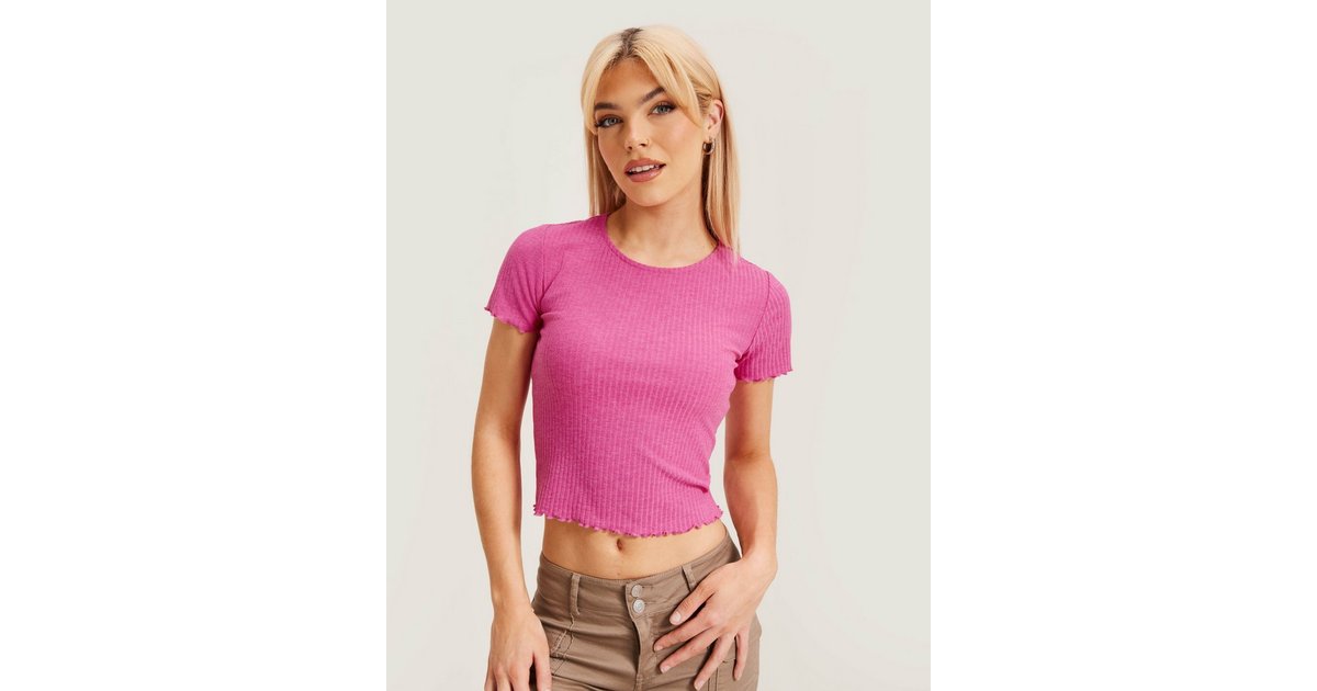Only TOP - JRS Buy Yarrow S/S NOOS Pink SHORT ONLEMMA