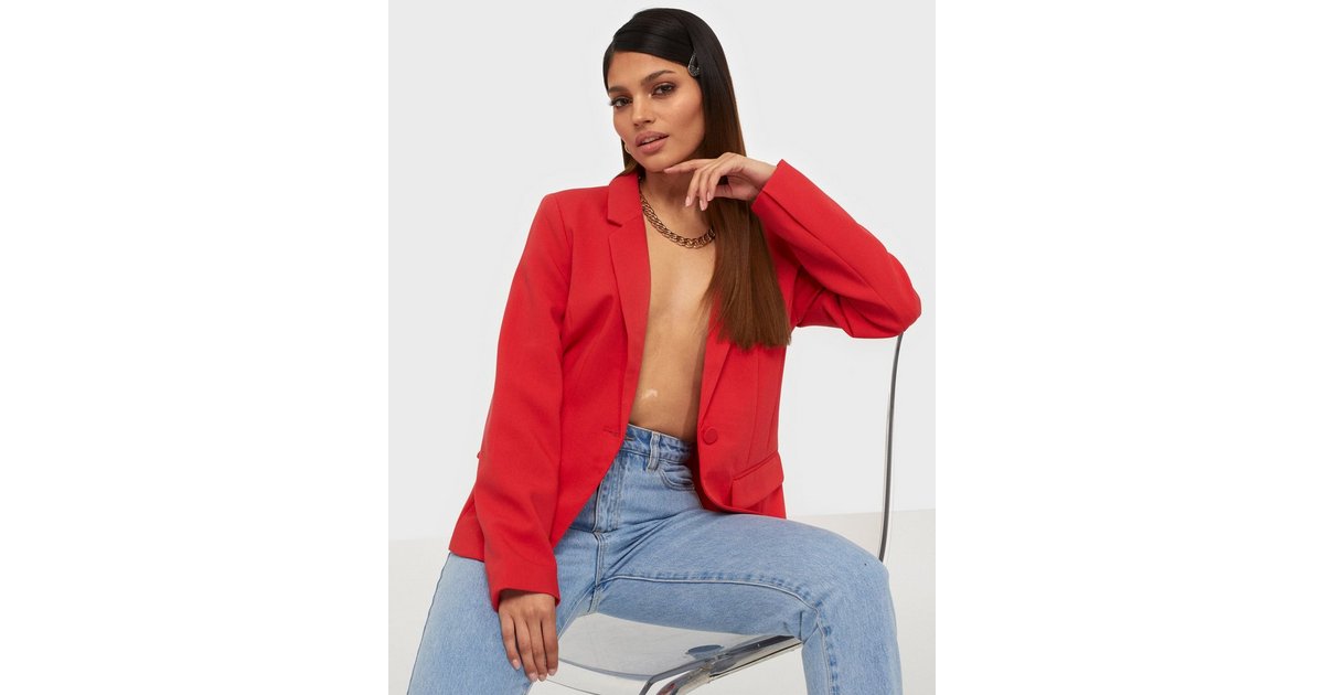 Buy Only - TLR ONLNICO-LELY Dark FITTED Red BLAZER