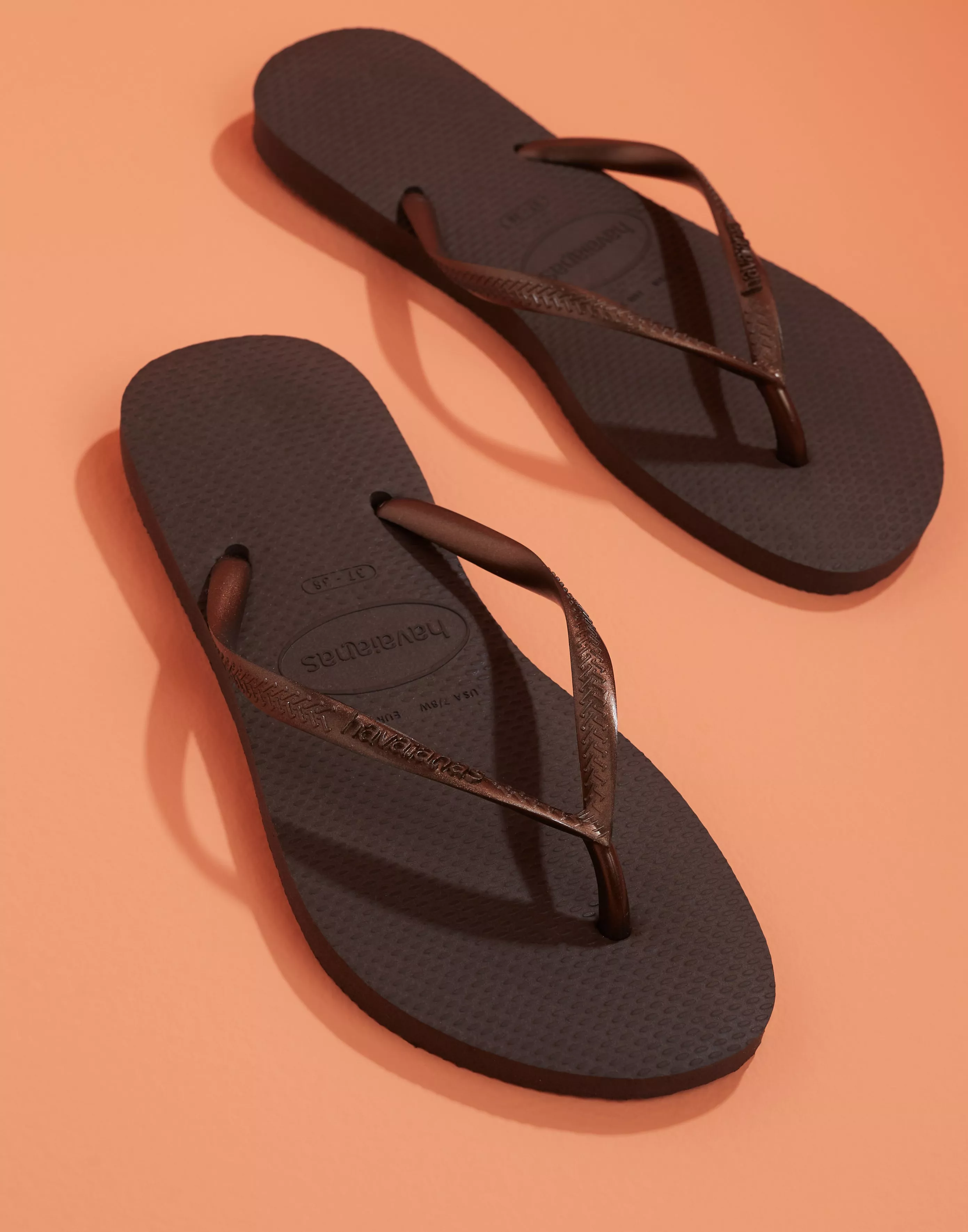 Havaianas slim cheap dark brown