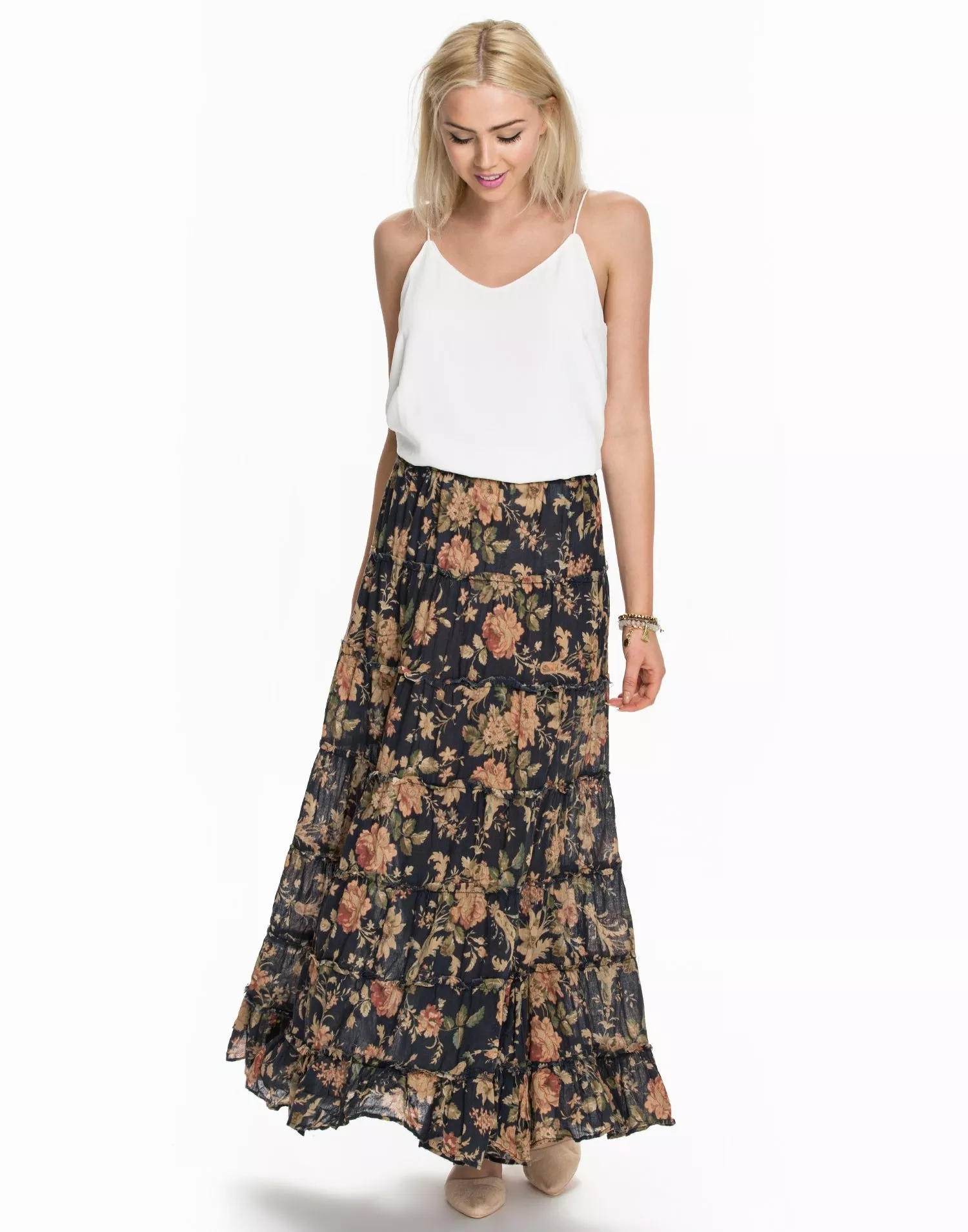 Buy Denim Supply Ralph Lauren Fllitiered Maxi Skirts Adelaide