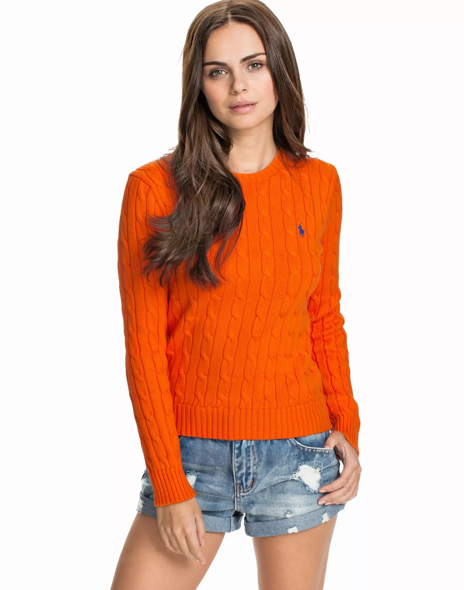 Polo ralph on sale lauren orange sweater