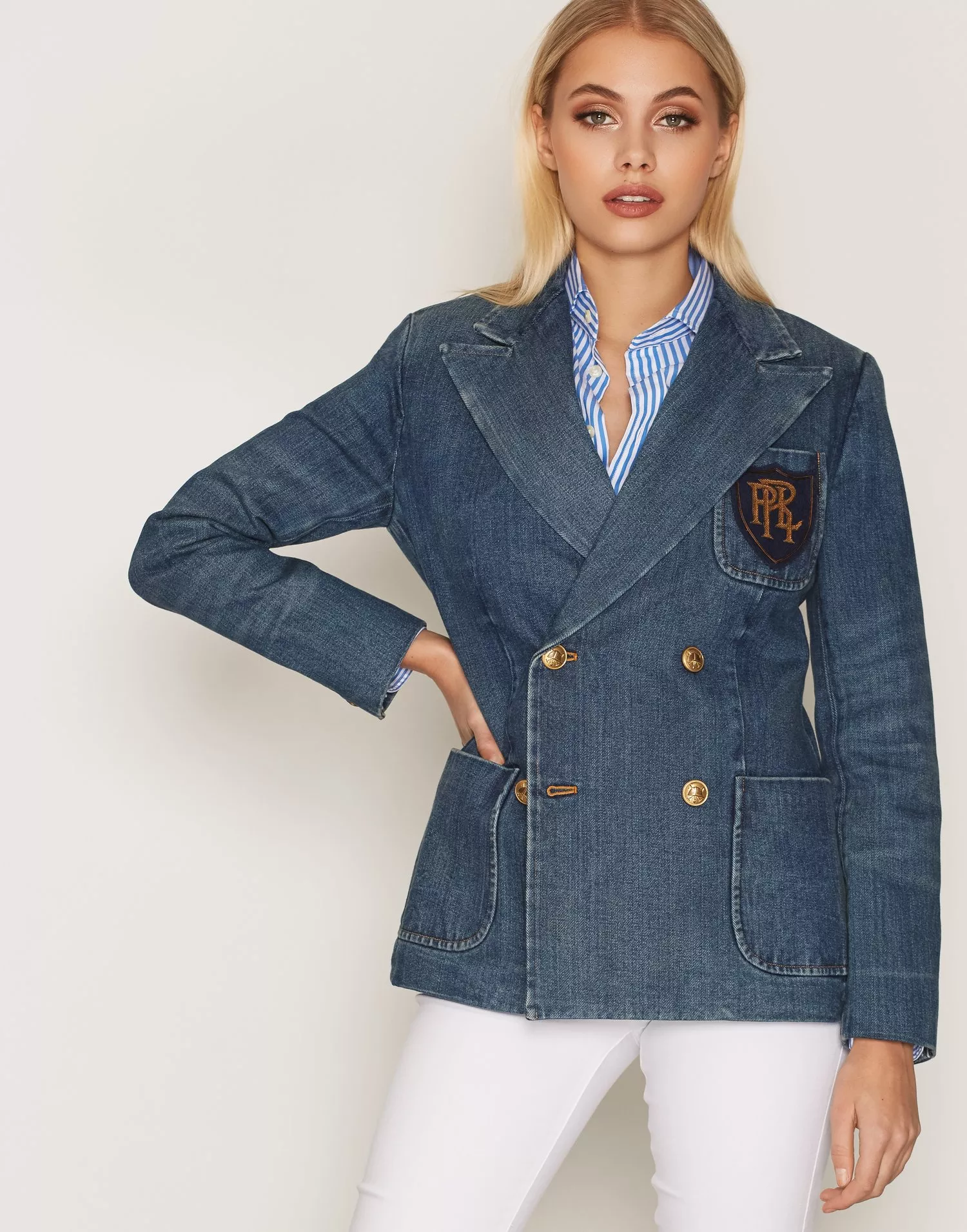 Buy Polo Ralph Lauren Blazer With Crest - Indigo 