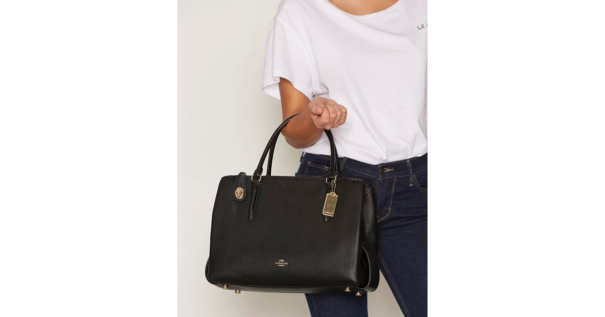 Buy Coach Brooklyn 34 Carryall Black Nelly