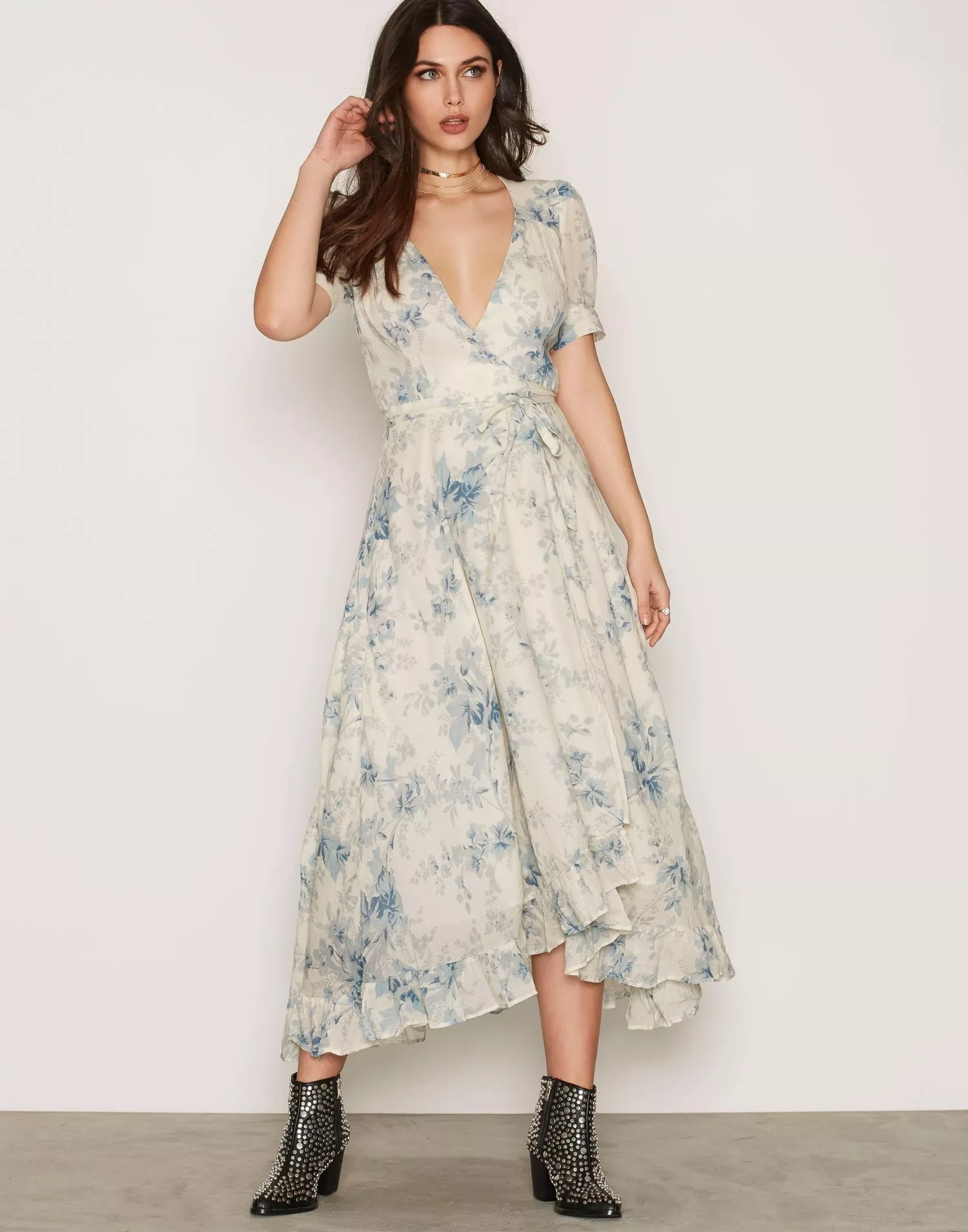 Buy Denim & Supply Ralph Lauren Wrap Tie Short Sleeve Dress - Floral |  