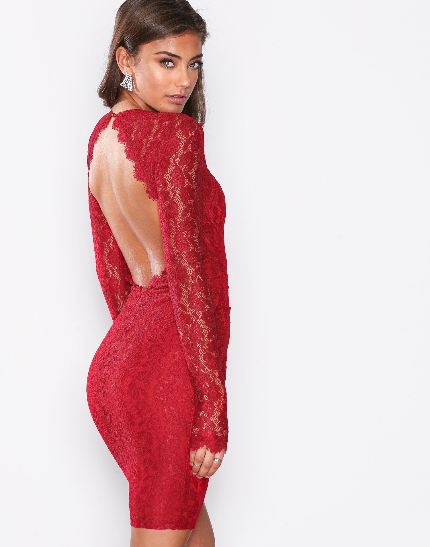 Bombshell LS Lace Dress