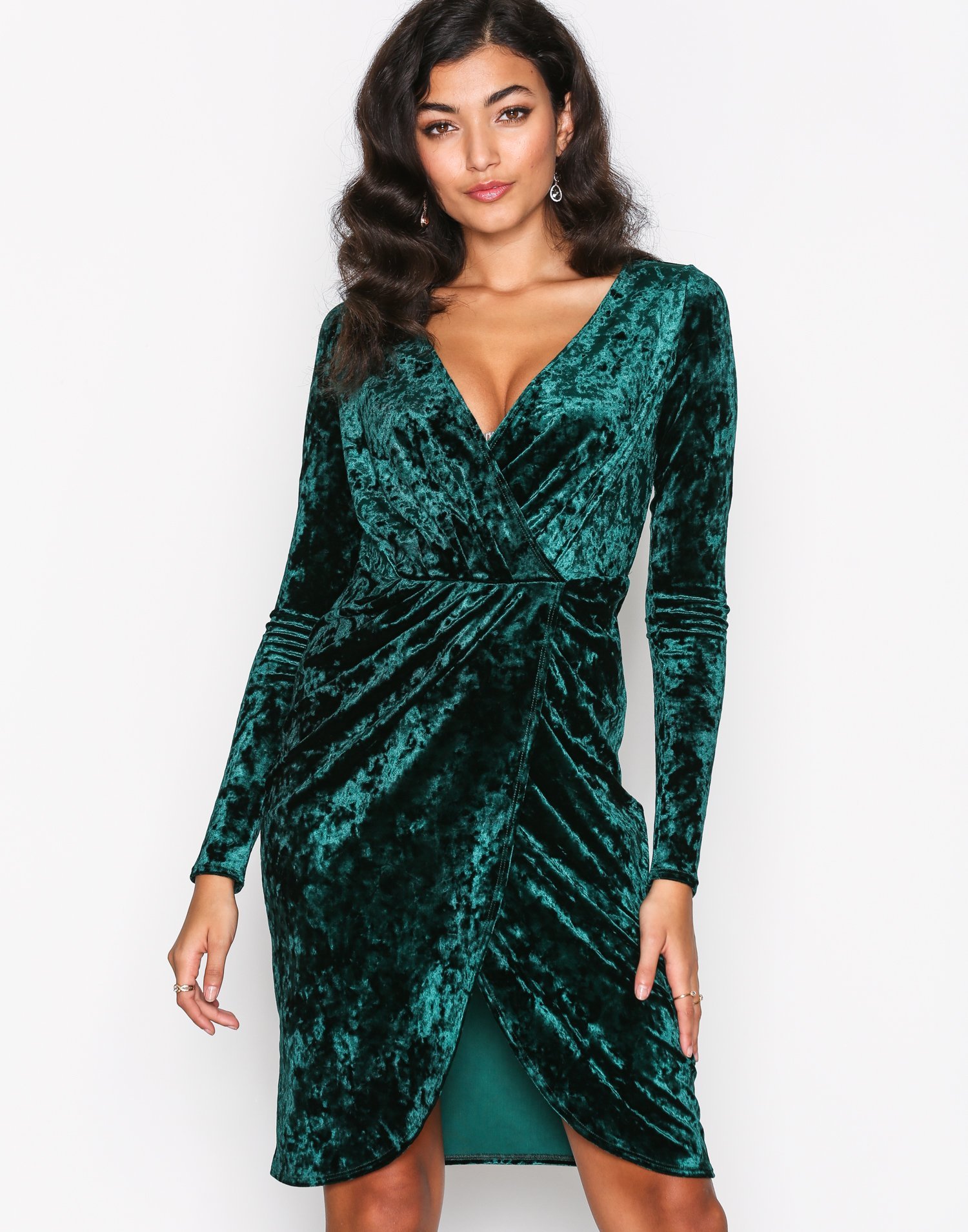 Wrap Velvet Dress