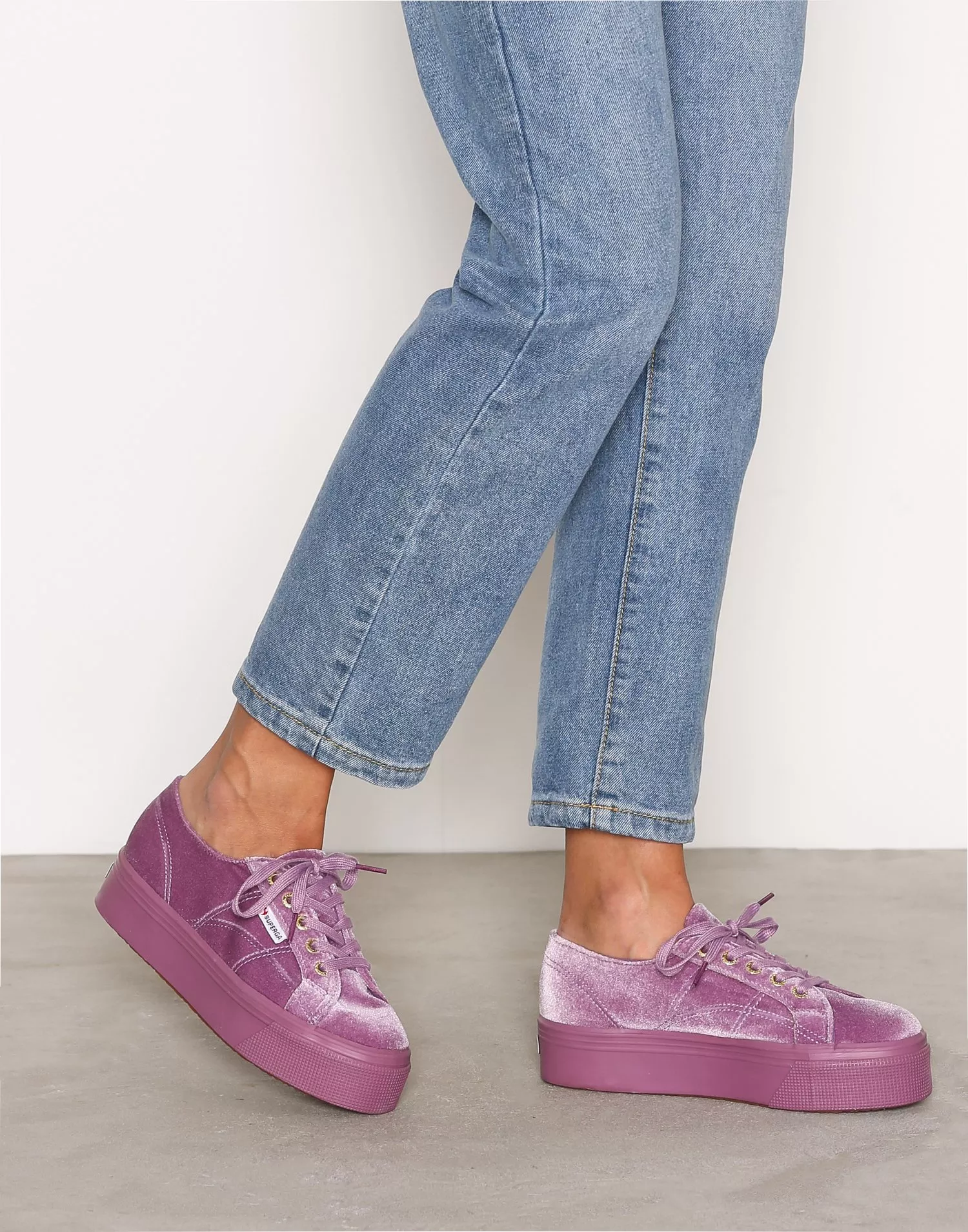 Superga velour hot sale sneakers