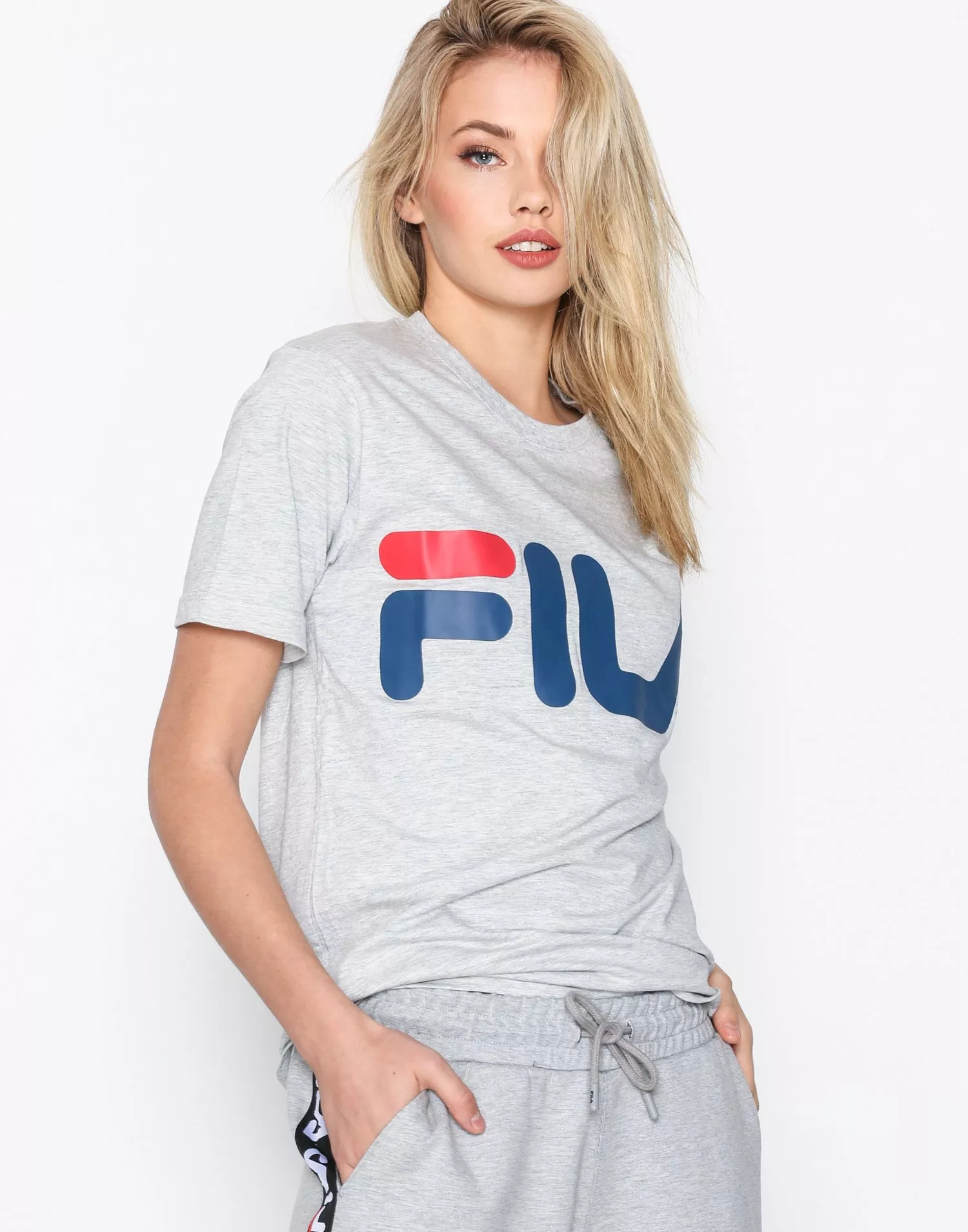 Buy Fila Classic Logo Tee Grey Nelly