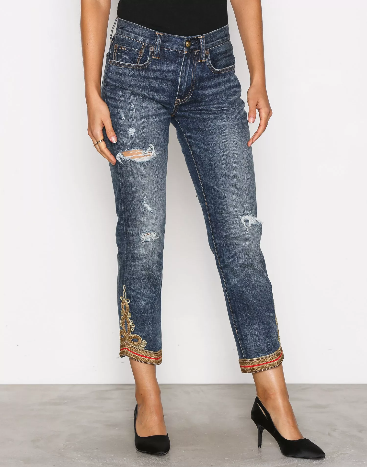 Polo ralph lauren shop waverly straight crop jean