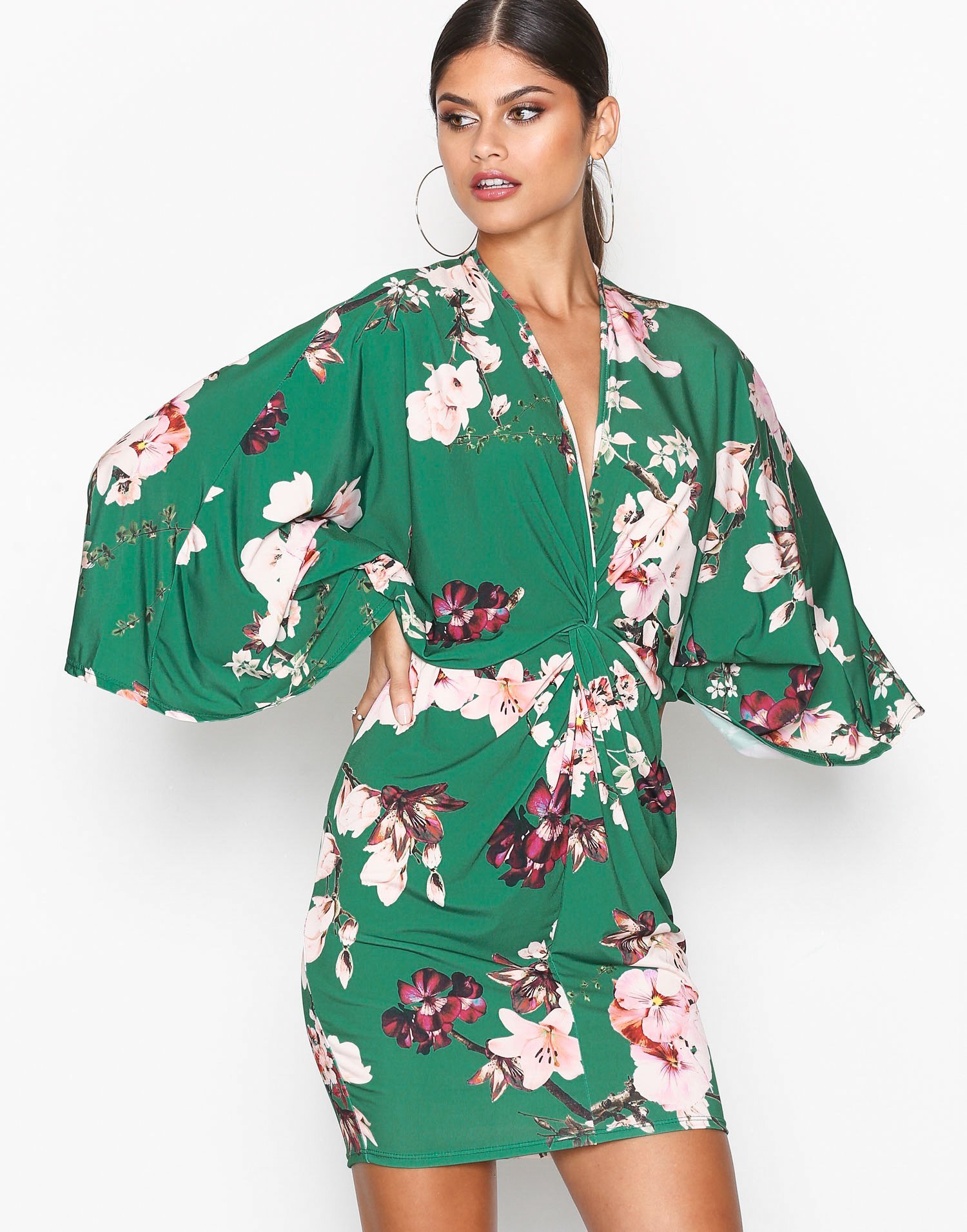 Kimono Print Dress