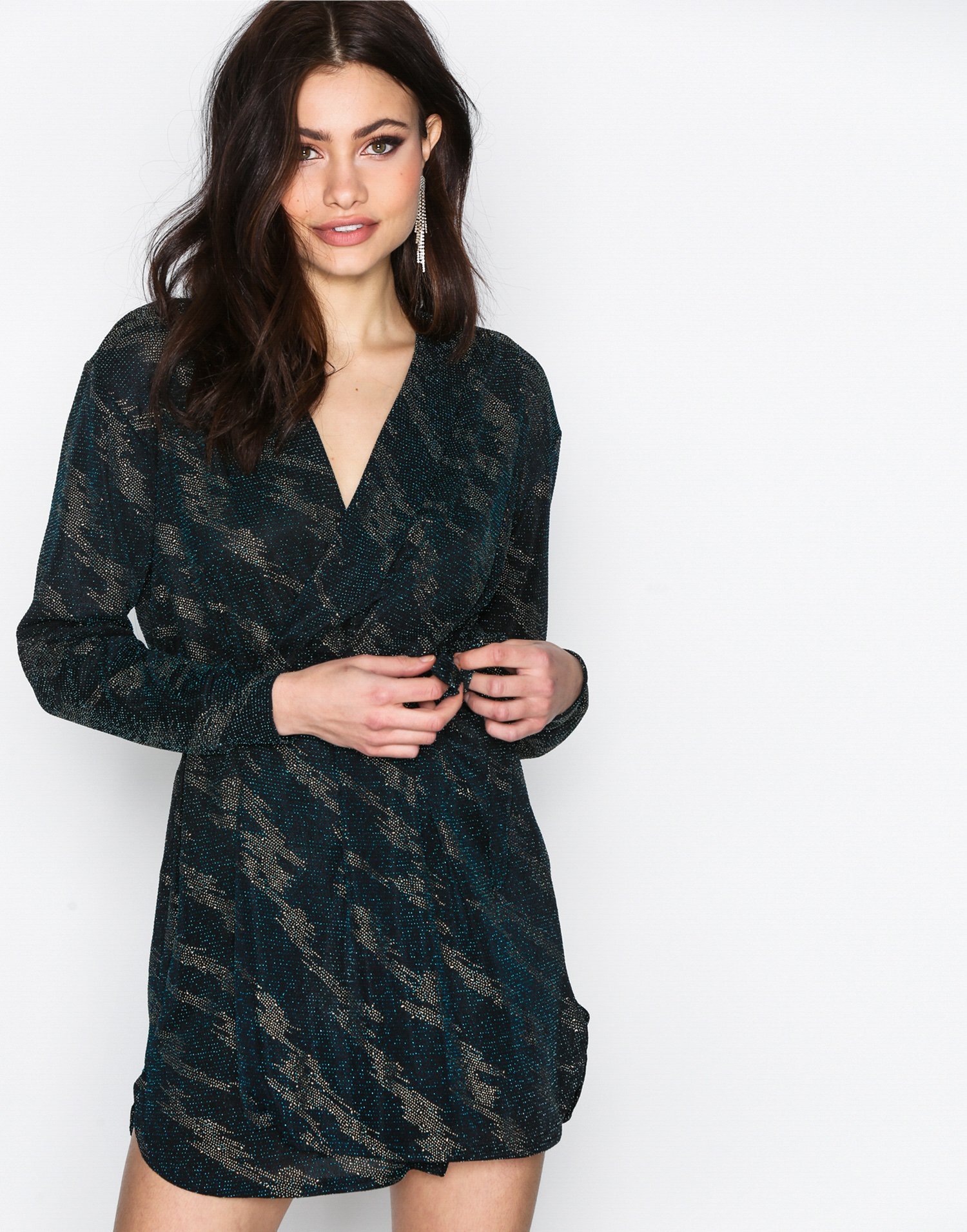 Oversize Wrap Tie Dress