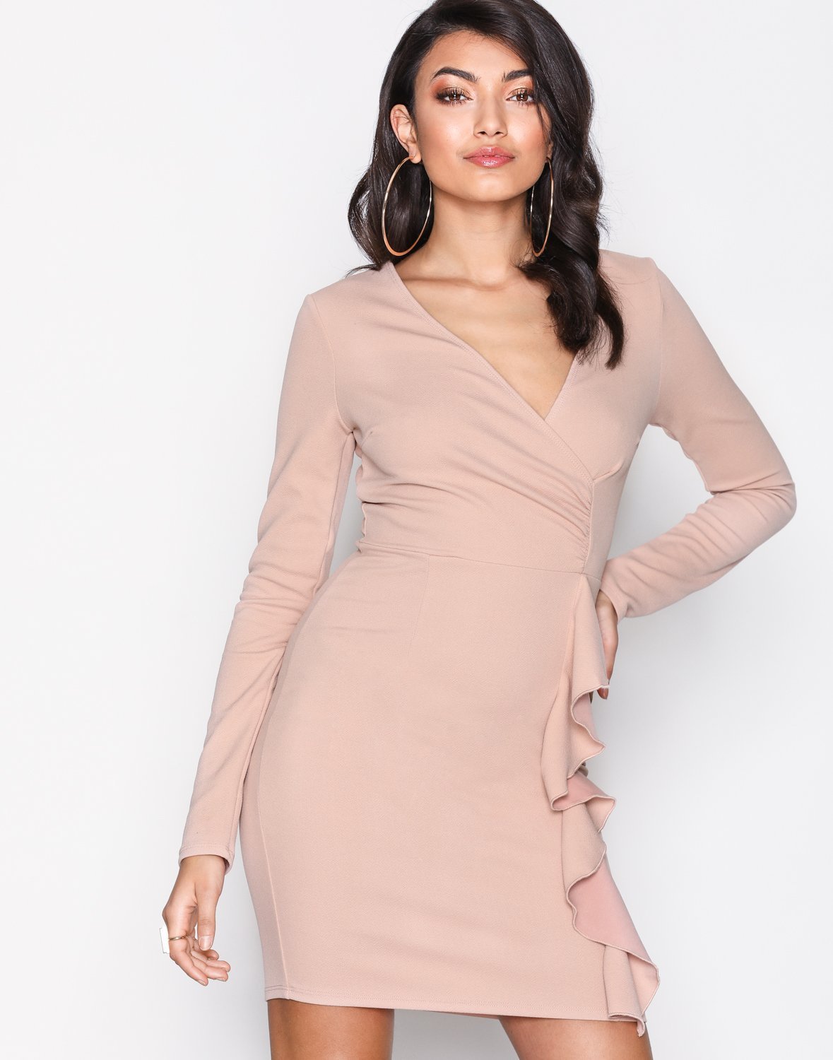 Wrap Frill Dress