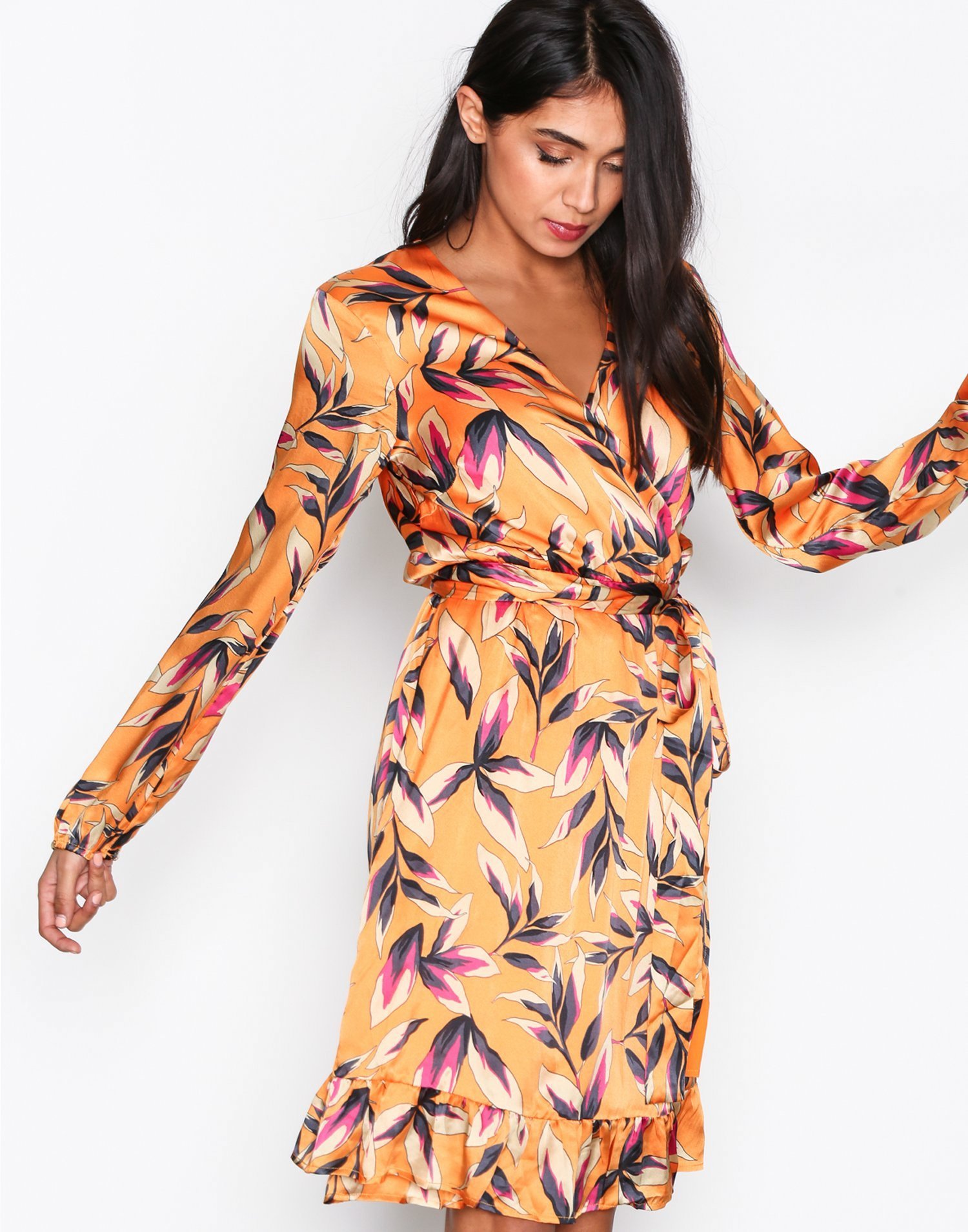 Orangina wrap dress