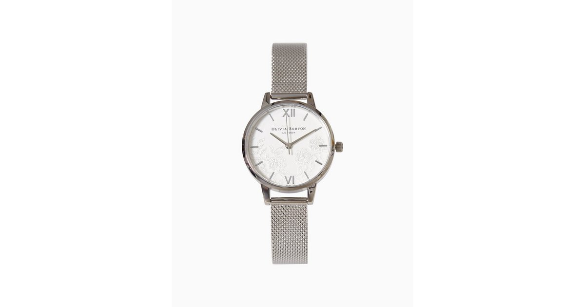 Olivia burton discount lace detail watch