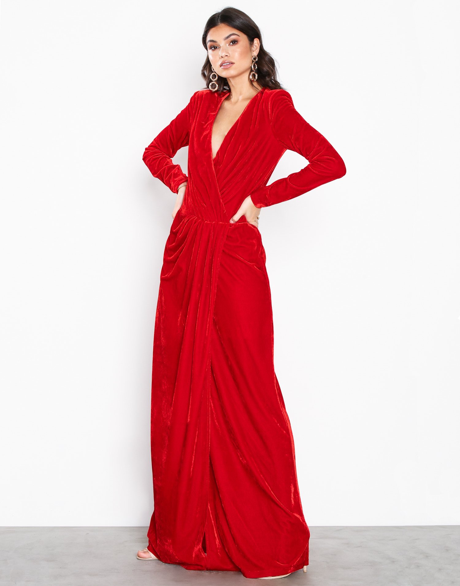 Low Waist Velvet Gown