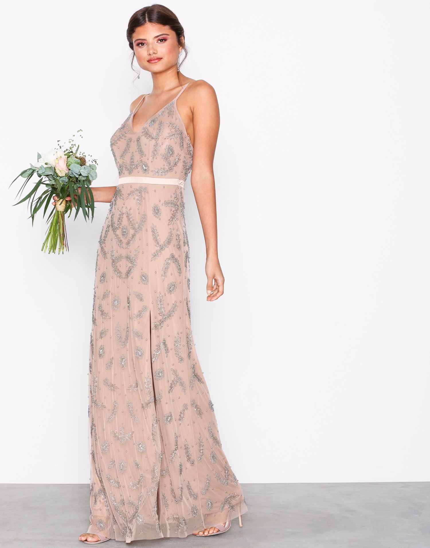 Heavily Embellished Cami Maxi Dress