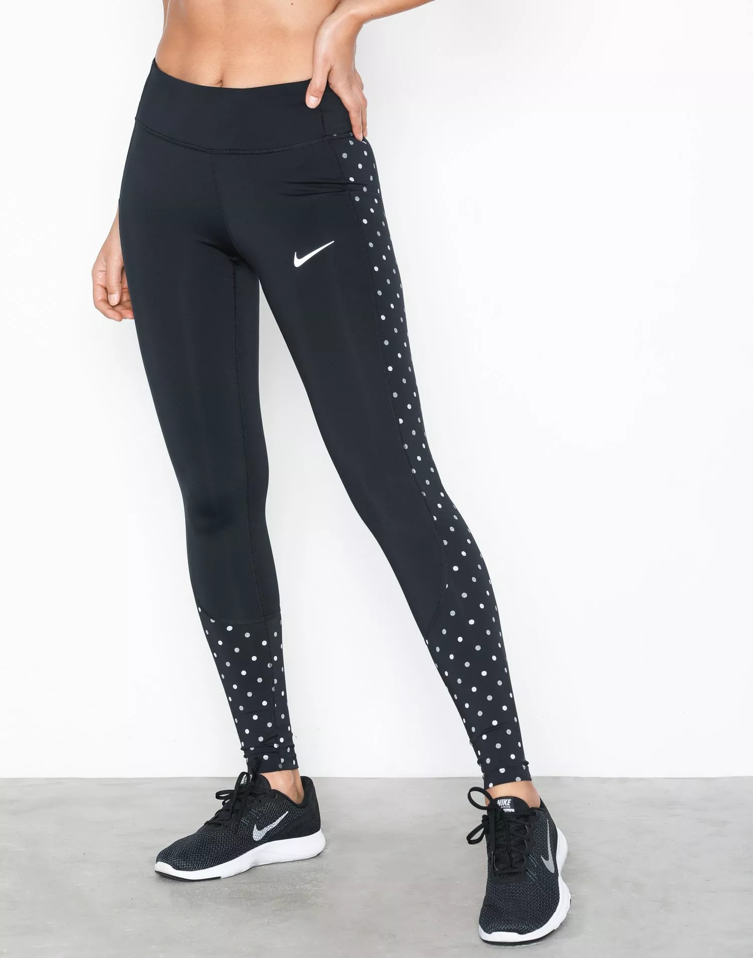  Nike Women's Racer Running Tight Black/Black Medium