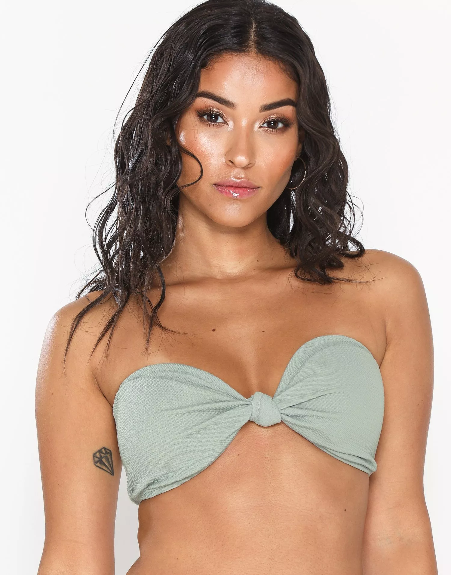 Buy Nelly Bubble Pop Bandeau Top Ljus Grön