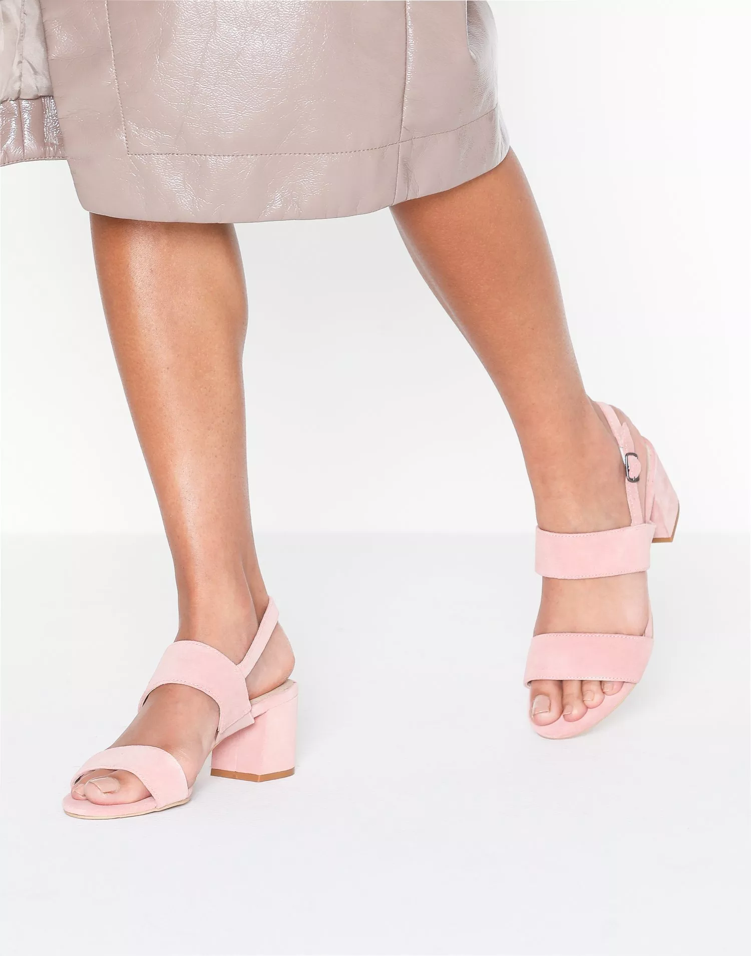 Buy Bianco Suede/Leather Sandal - Light Pink |