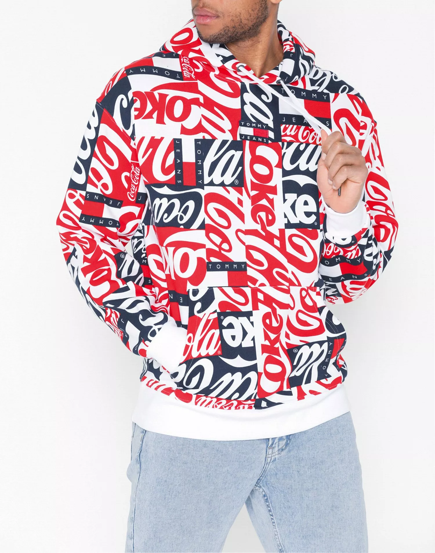 Tommy jeans coca cola clearance hoodie