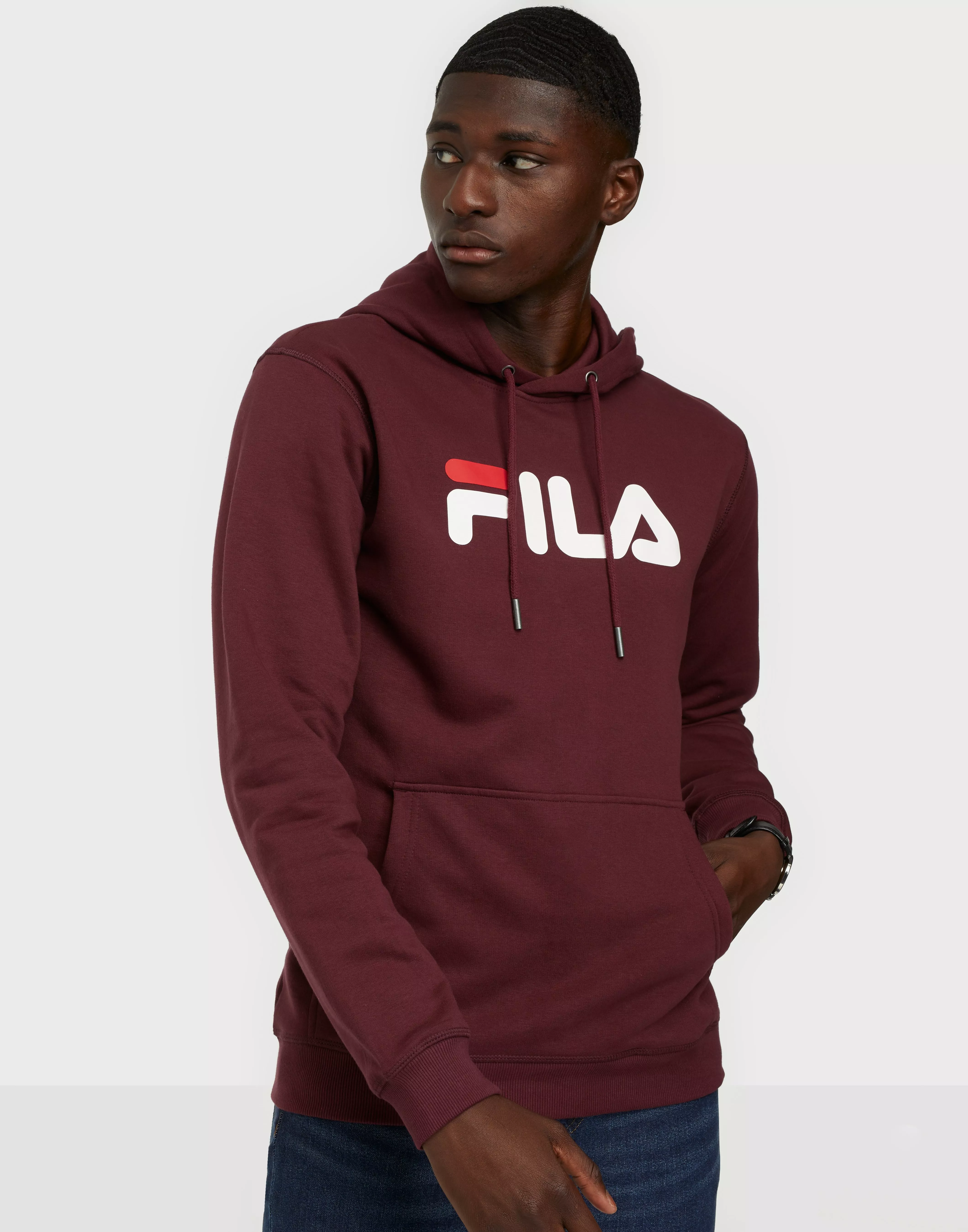 Burgundy store fila hoodie