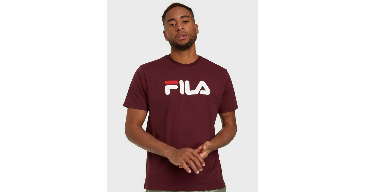 Burgundy store fila shirt